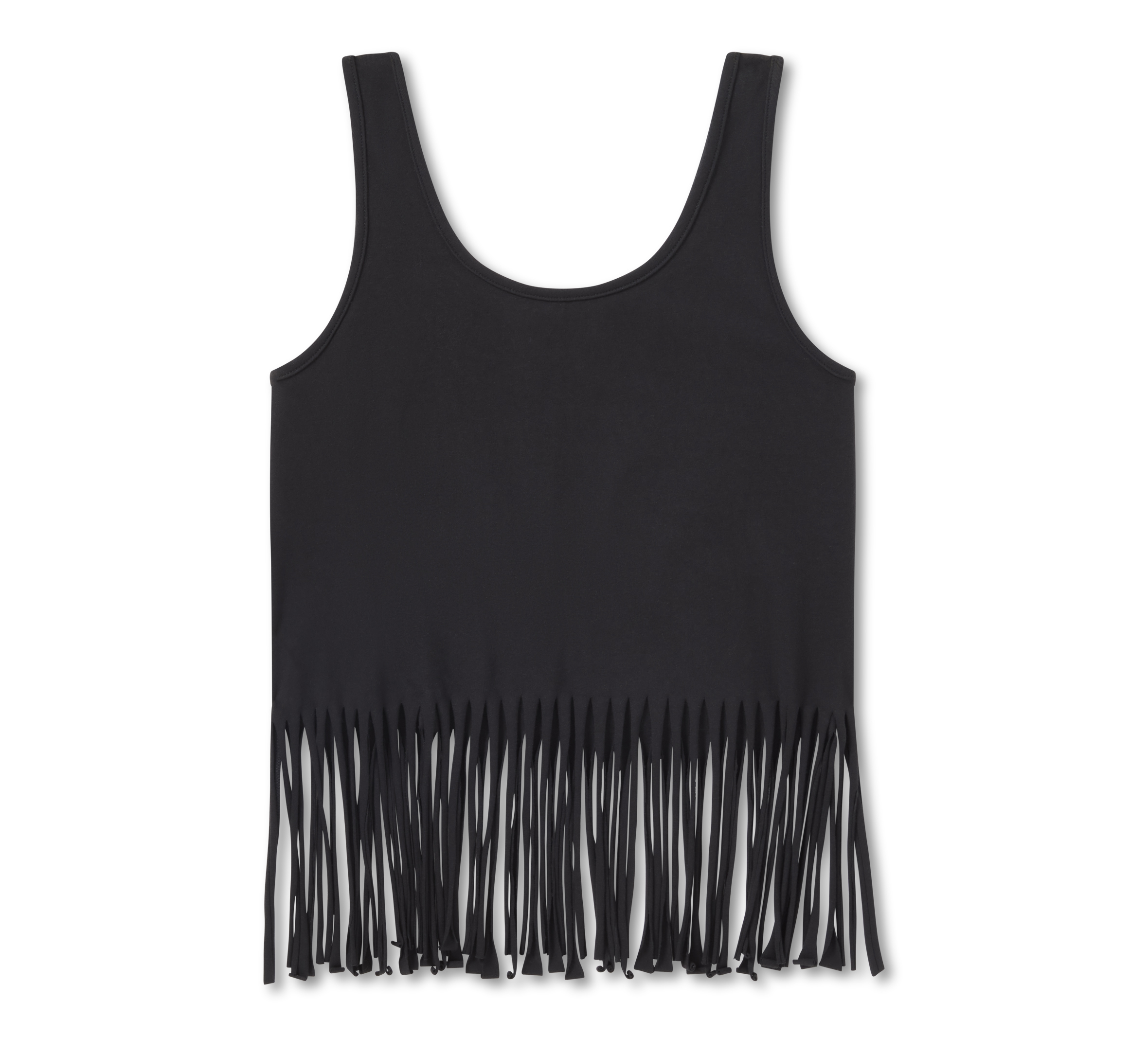 Women's Bling Ride to be Free Fringe Hem Swing Tank | Harley