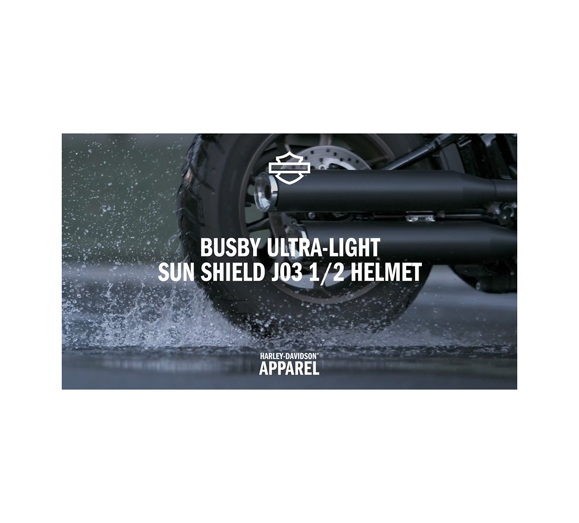 Busby Ultra-Light Sun Shield J03 1/2 Helmet