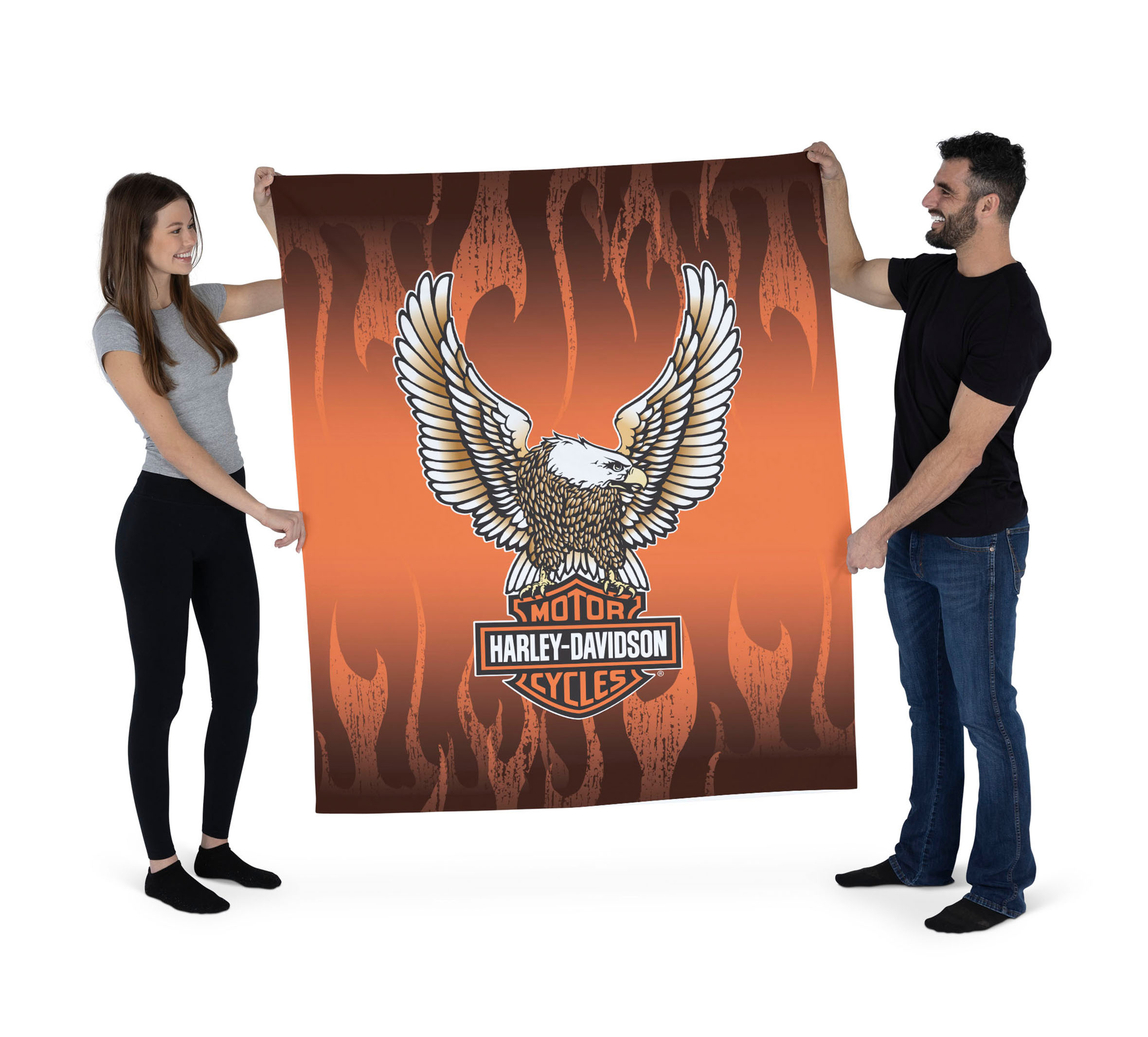 50x60 Flying Flames Wall Hanging | Harley-Davidson CA