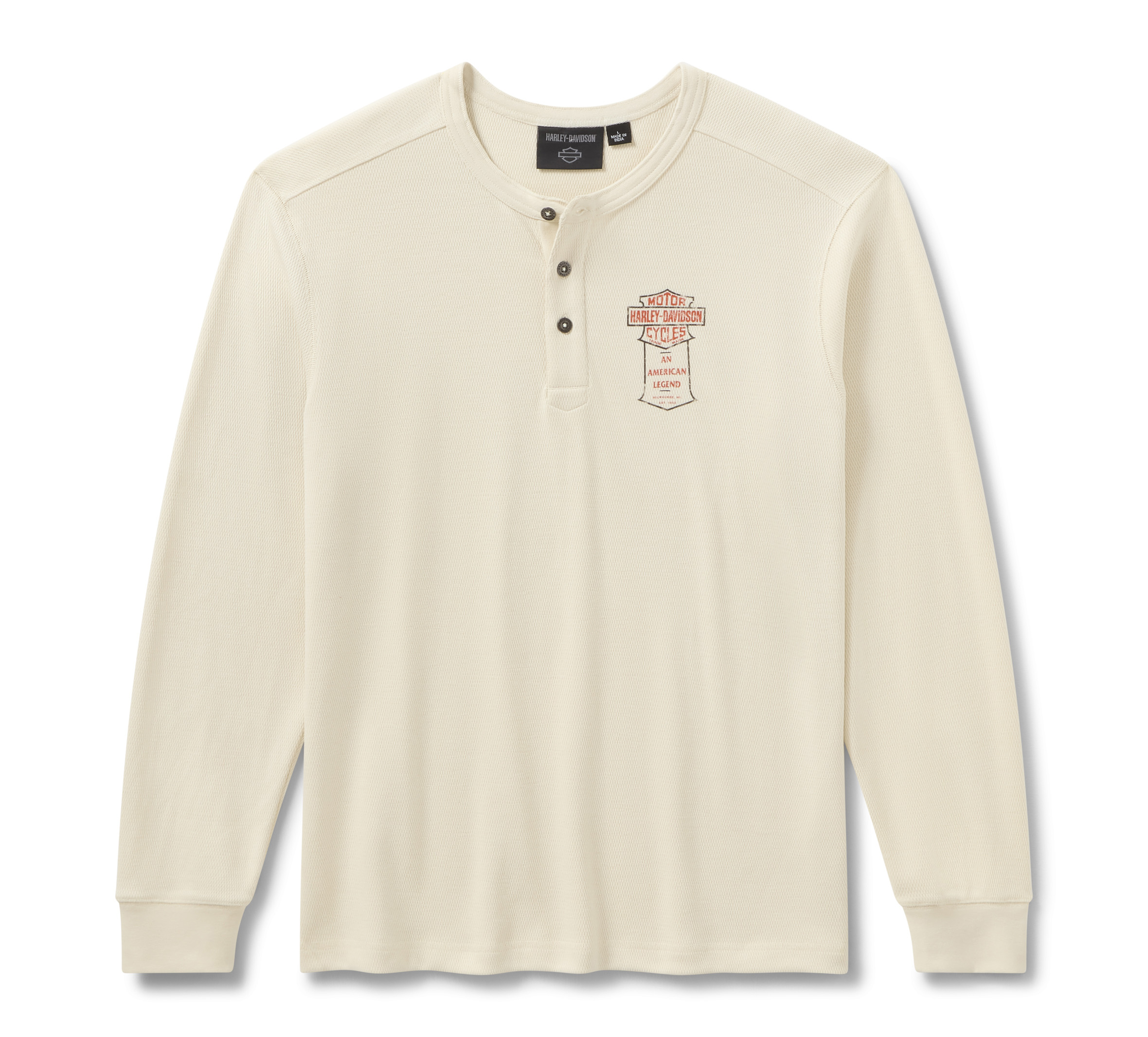 Men's H-D American Classic Thermal Henley | Harley-Davidson USA