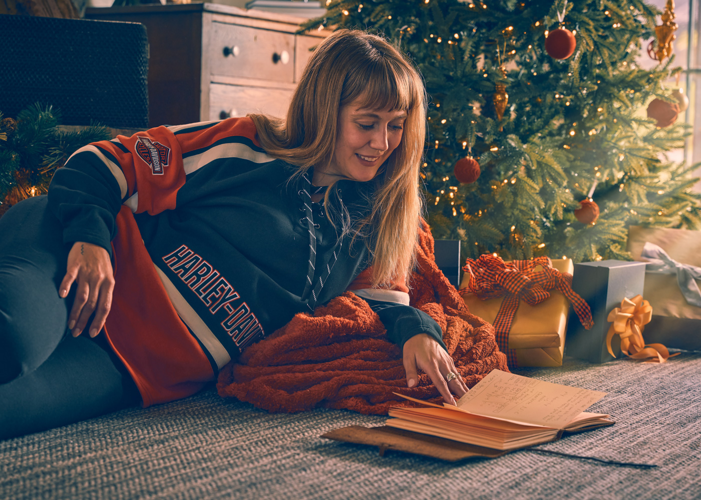woman wearing a sweater