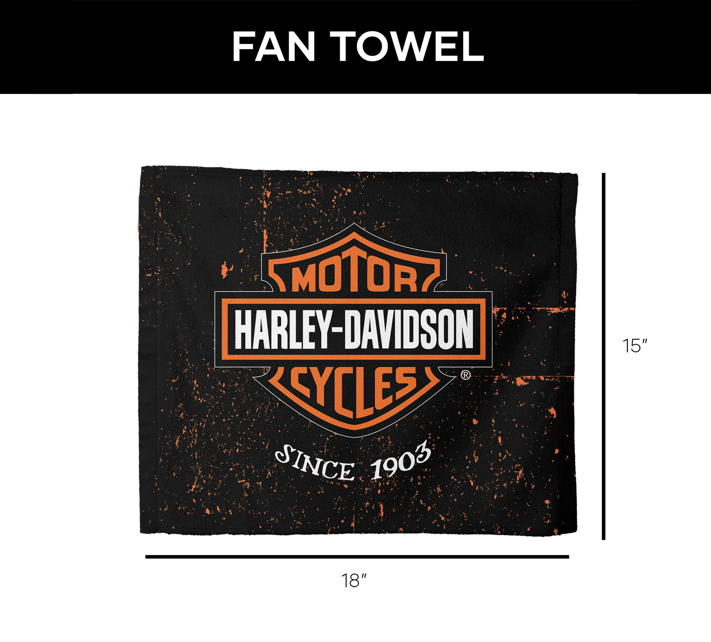 Bar & Shield Industrial Rally Towel | Harley-Davidson USA