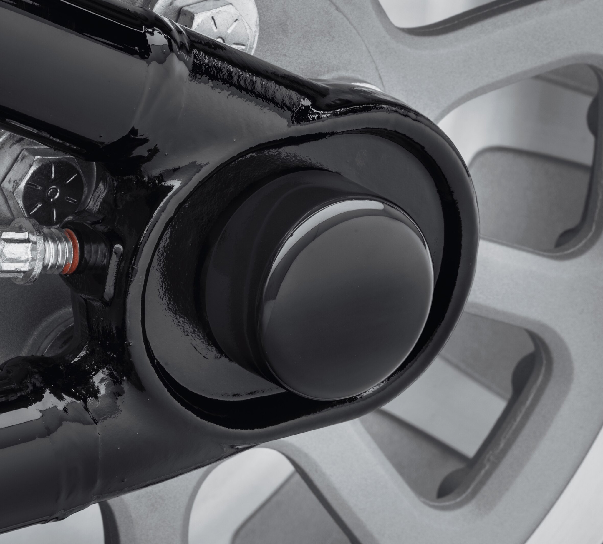 Rear Axle Nut Covers - Gloss Black