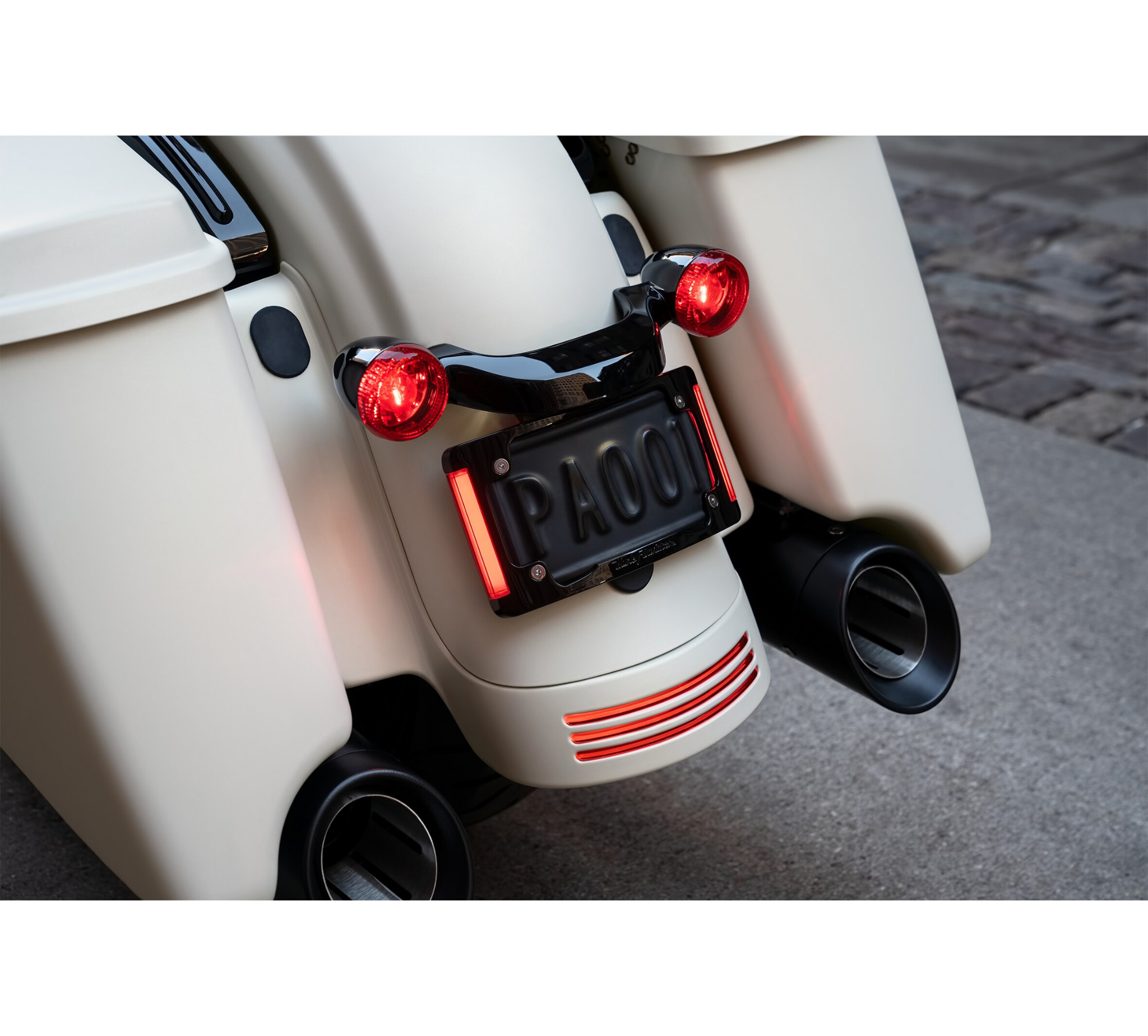 Curved License Plate Frame with LED Lighting