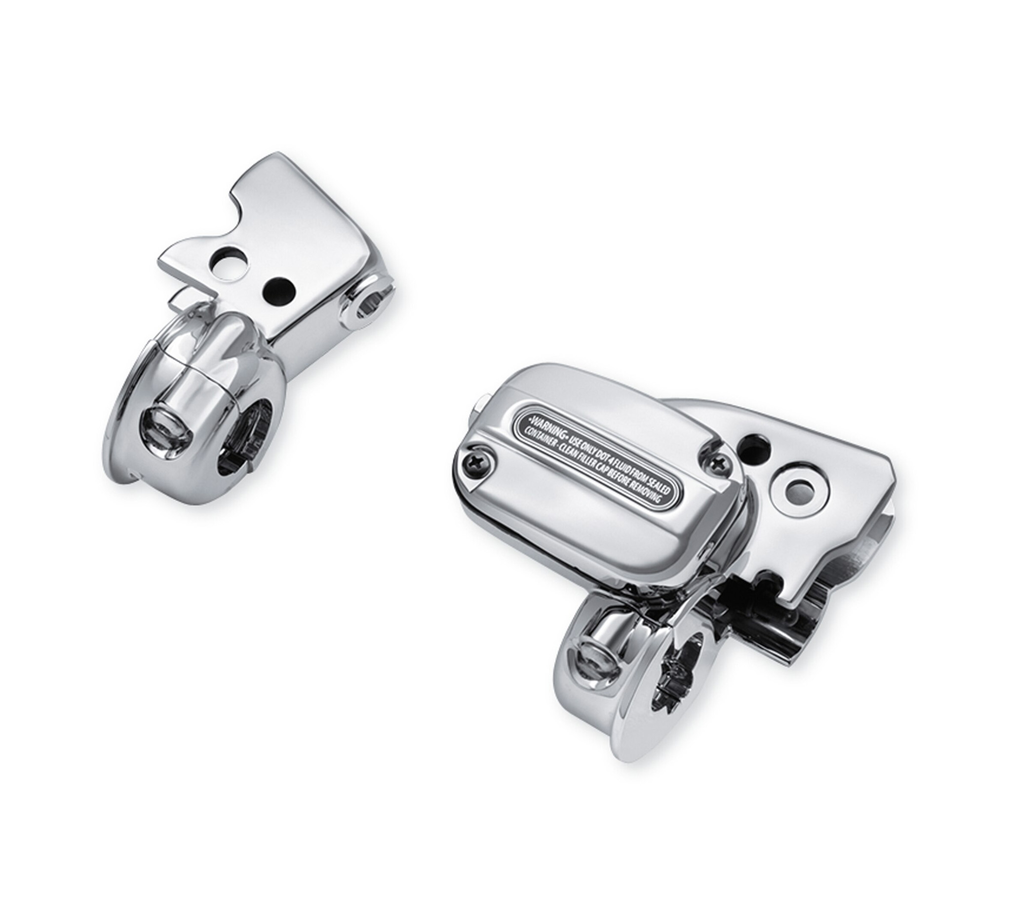 Chrome Clutch Bracket and Master Cylinder Reservoir Kit