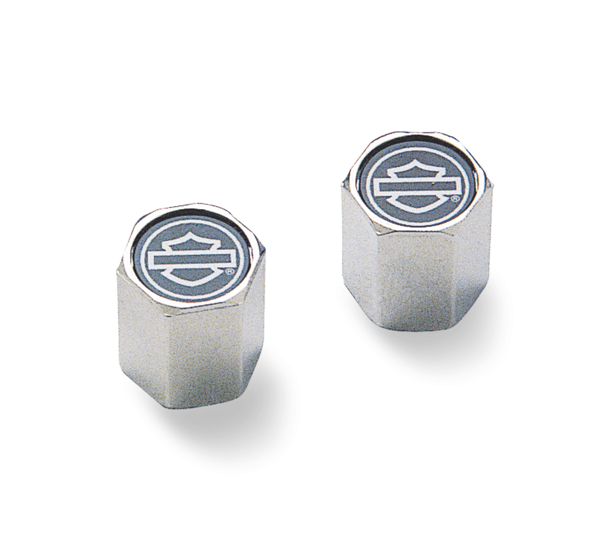 Outlined Bar & Shield ABS Valve Stem Caps
