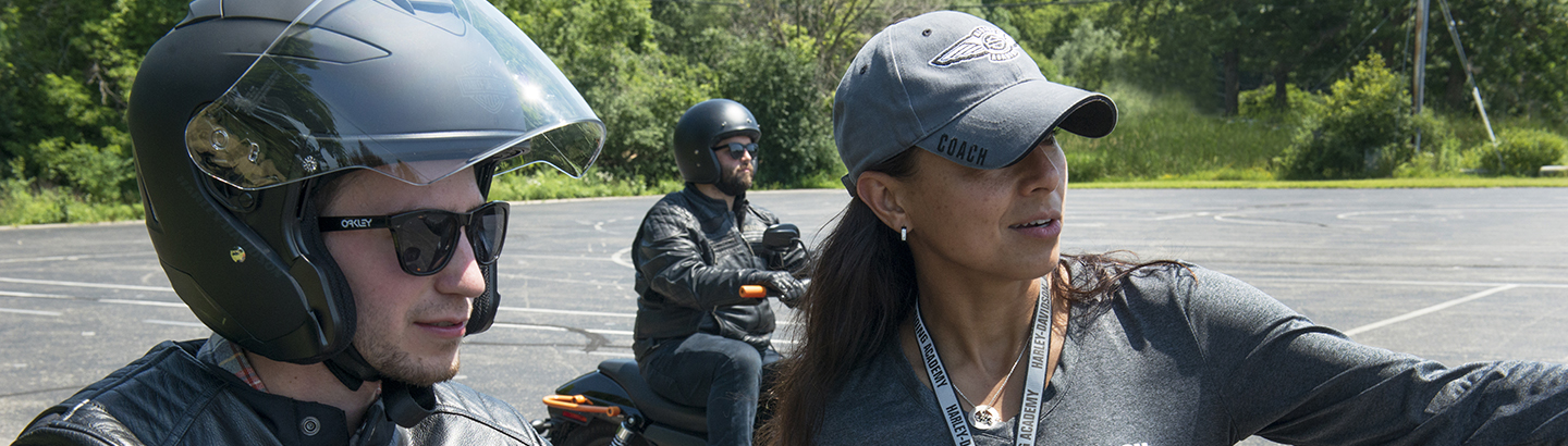 Riding Coach talking to student