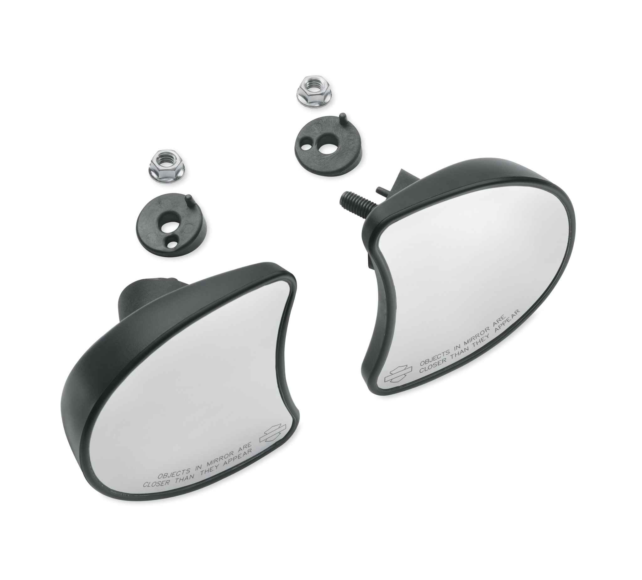 Black Fairing Mount Mirrors