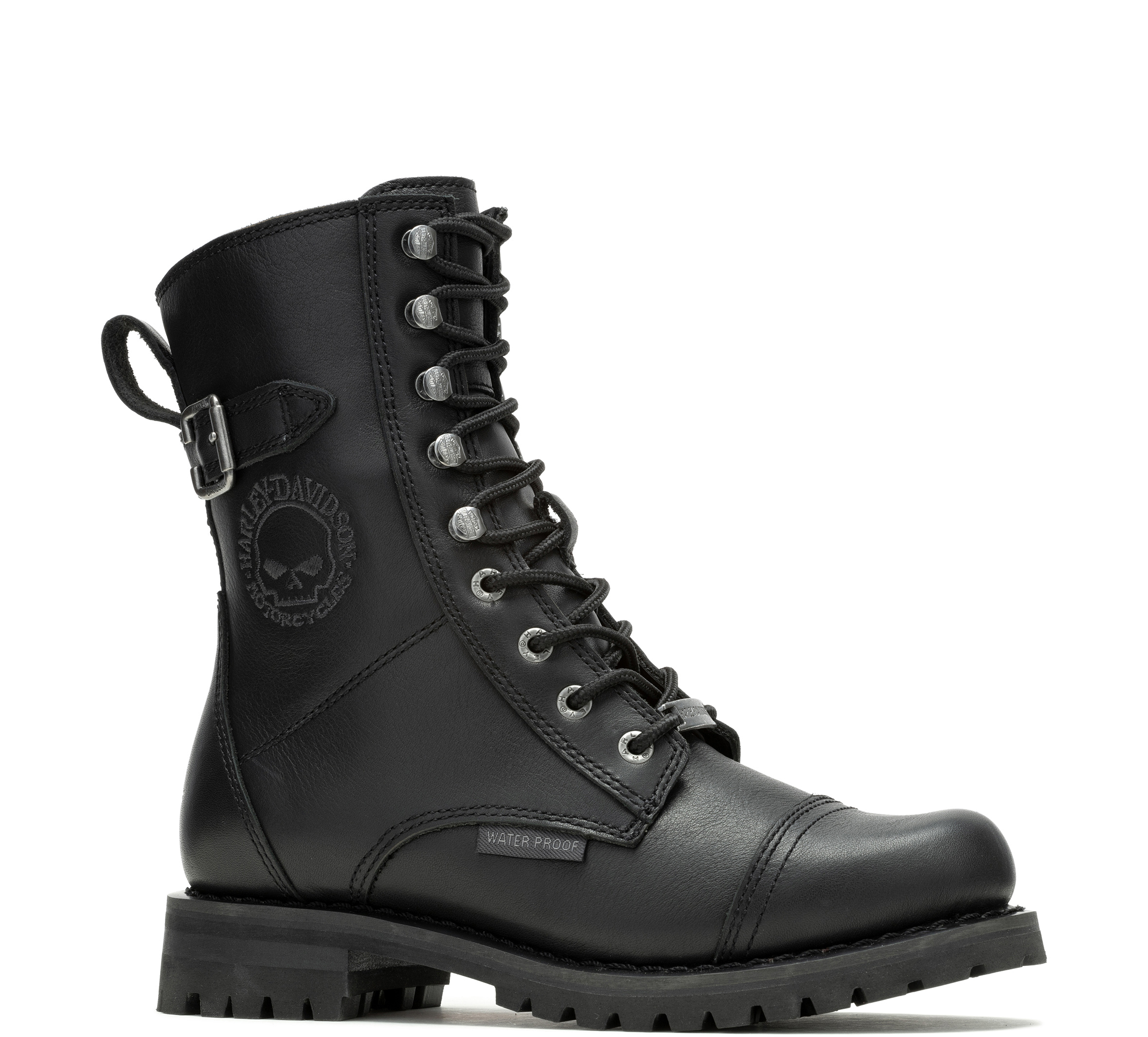 Women's Leather Waterproof Balsa Skull Riding Boot