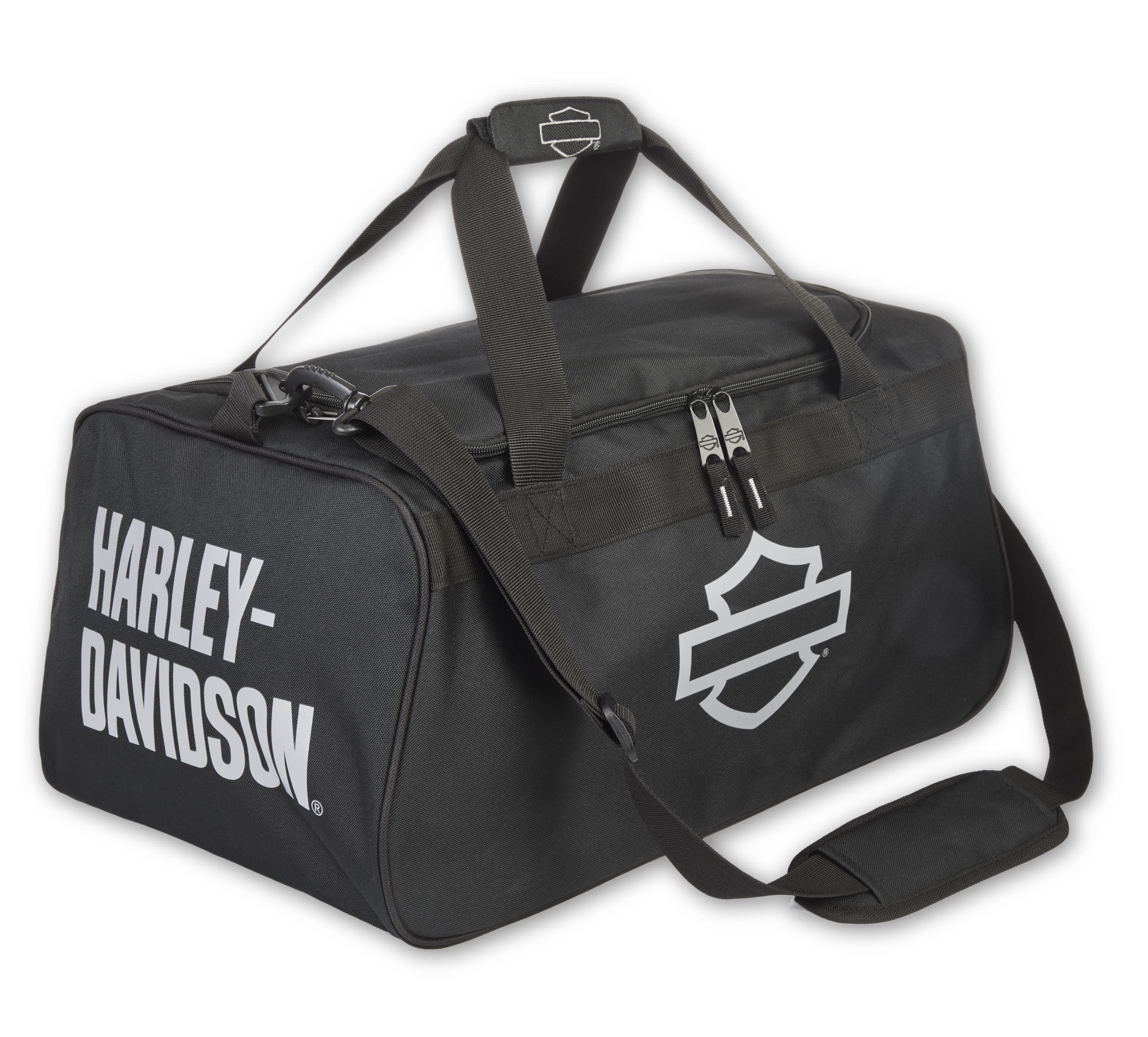 Number 1 Logo Duffel in Black/White | Harley-Davidson USA