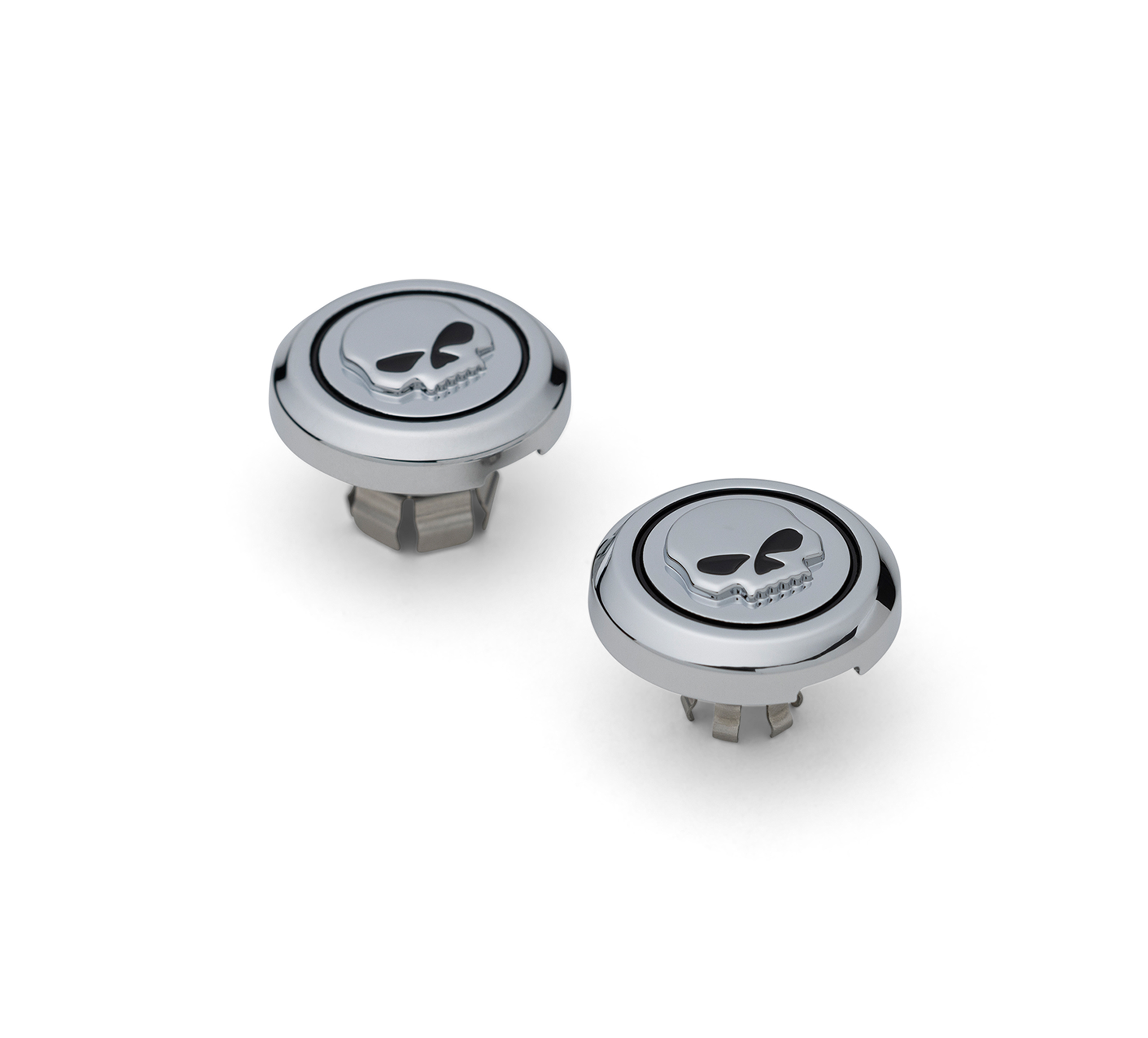 Willie G Skull Front Axle Nut Covers