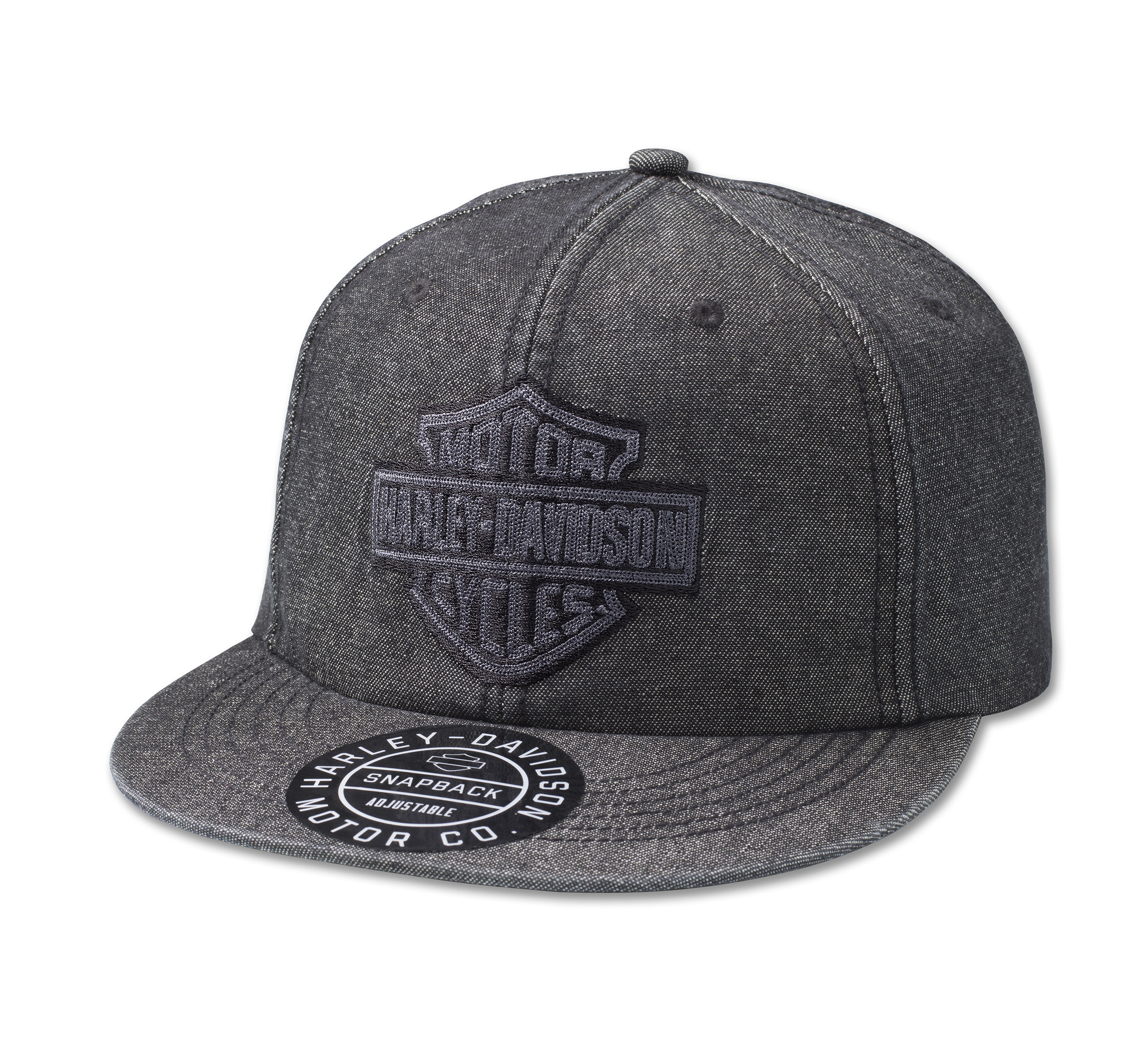 Bar & Shield Denim Snapback Cap