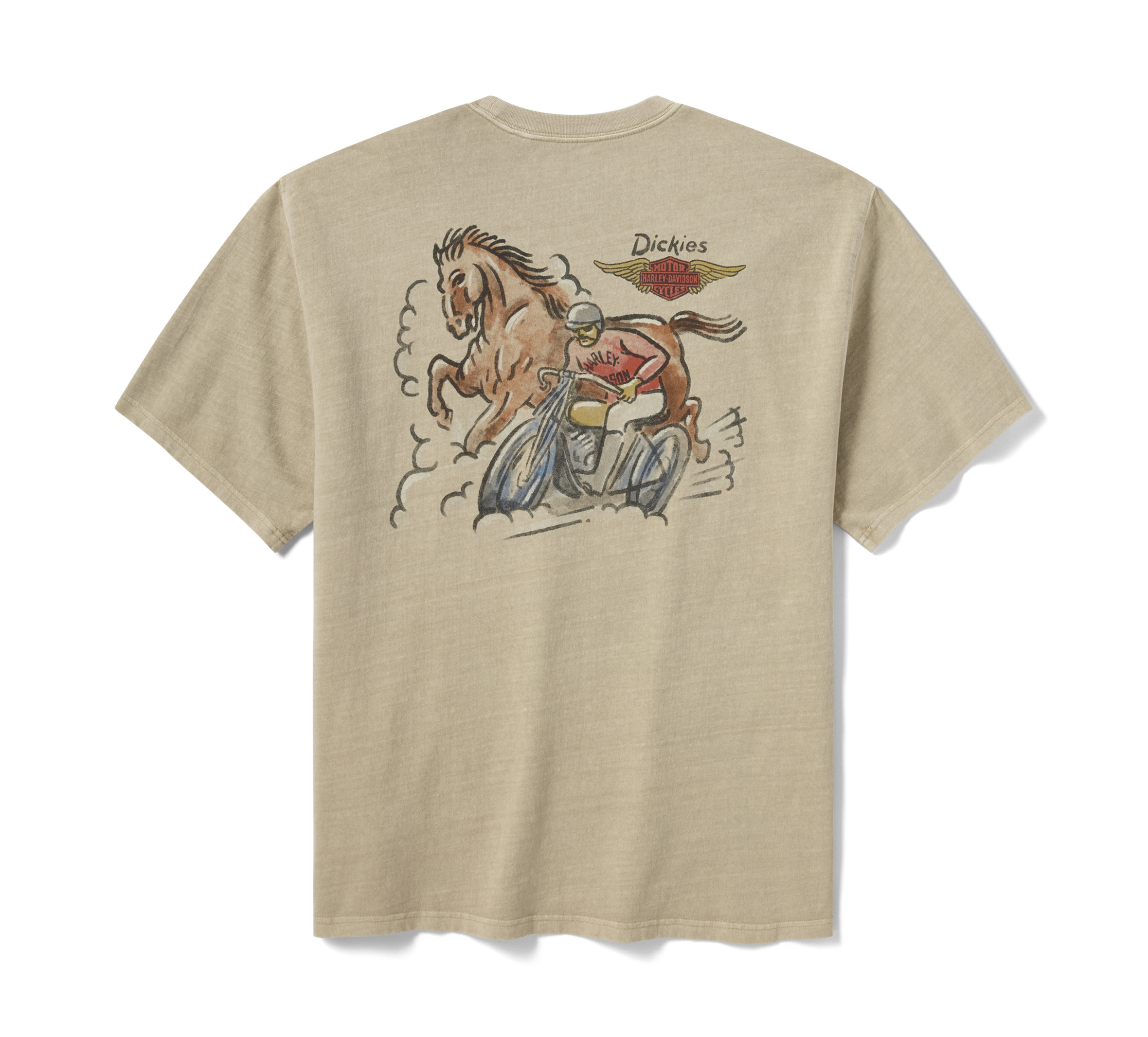 Men's Dickies x H-D Horsepower Heavyweight Pigment Dyed Tee