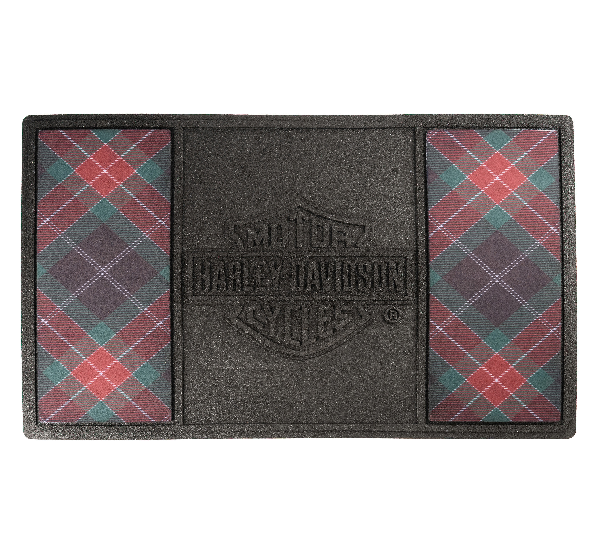 Holiday Plaid Entry Mat