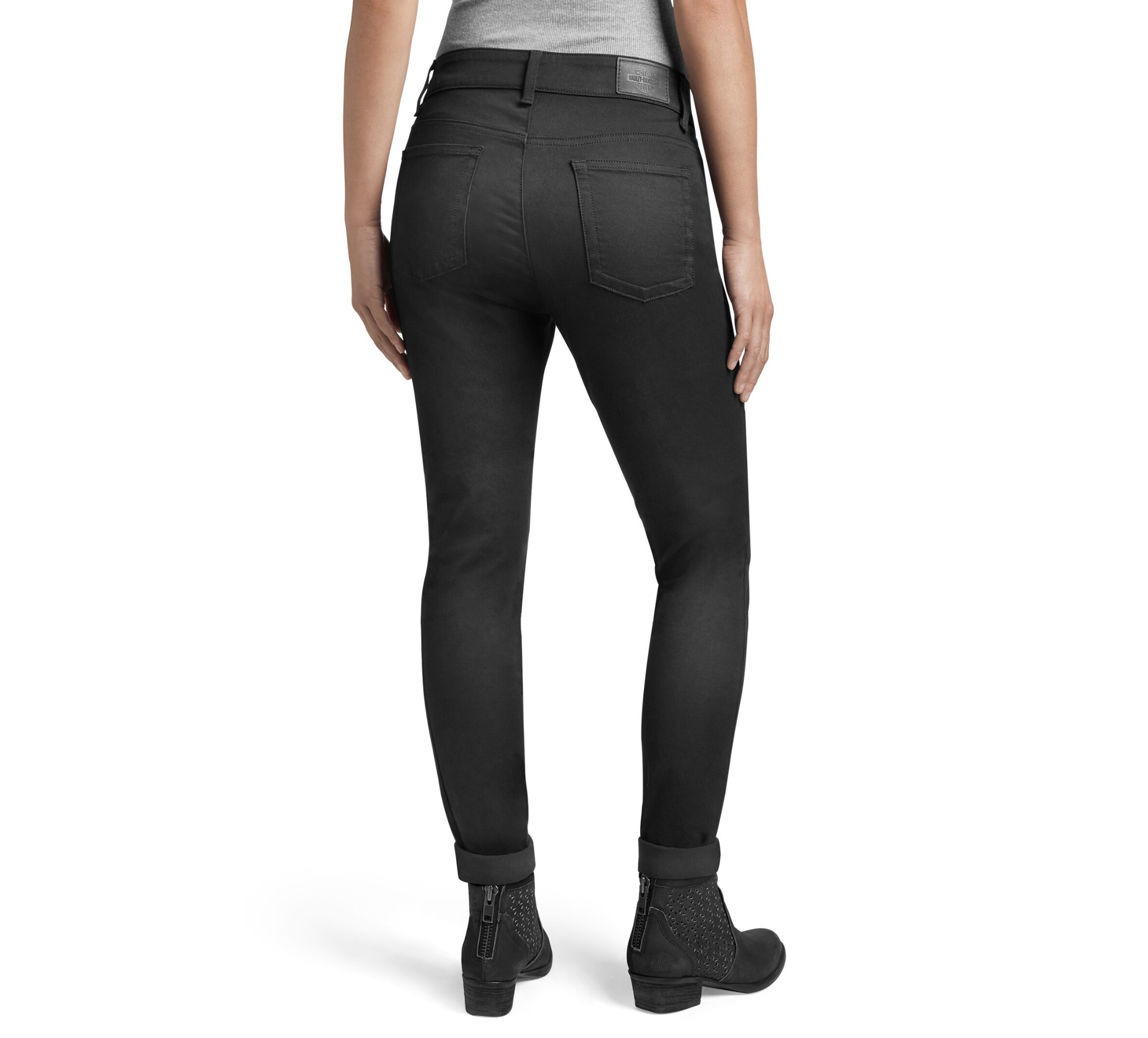 Women's Skinny Mid-Rise Twill Jeans