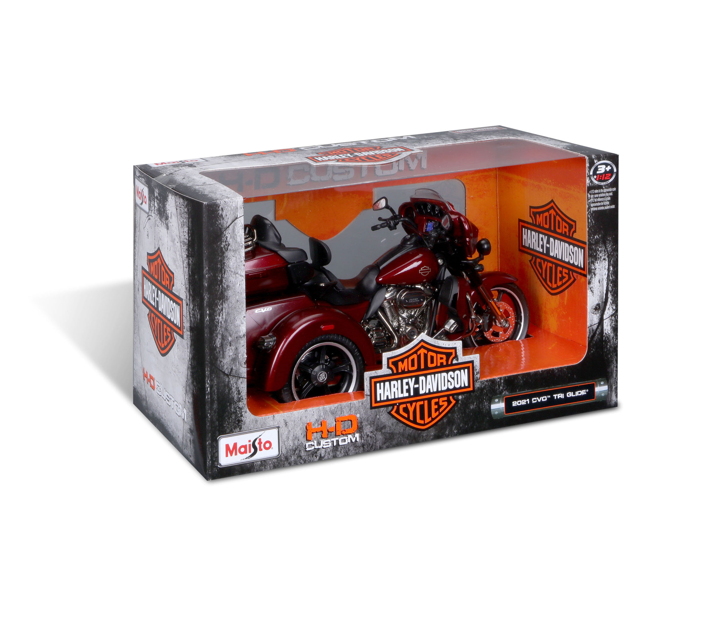 H-D 1:12 Scale Diecast 2021 CVO Tri Glide