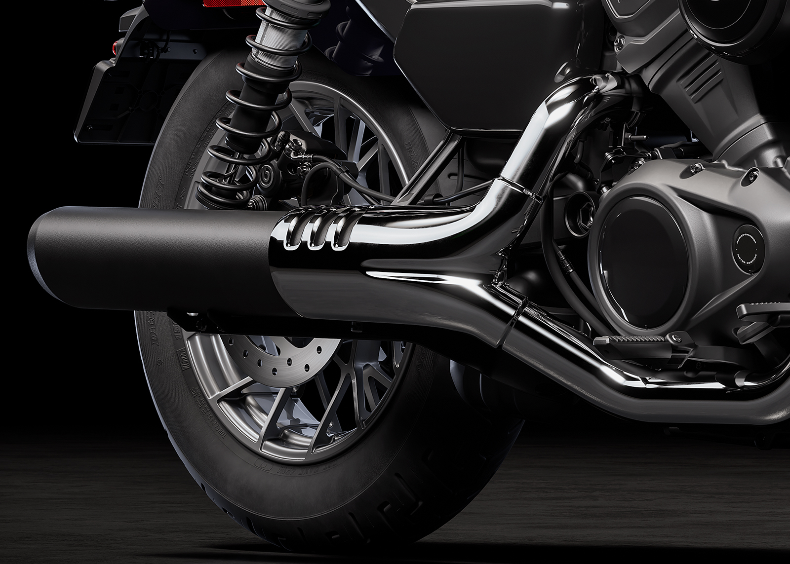 2025 Nightster motorcycle snake venom chrome exhaust shield