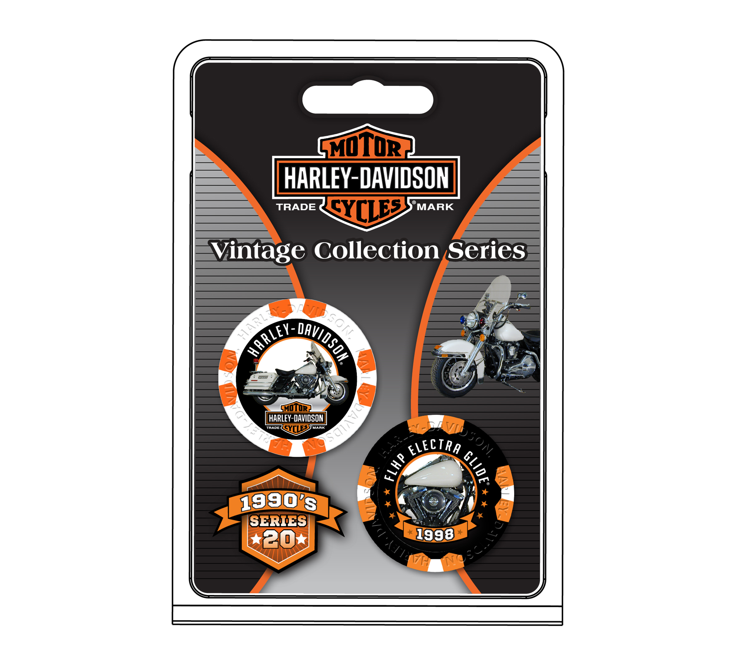 H-D Vintage Poker Chips Series 20 - 1998 FLHP Electra Glide®