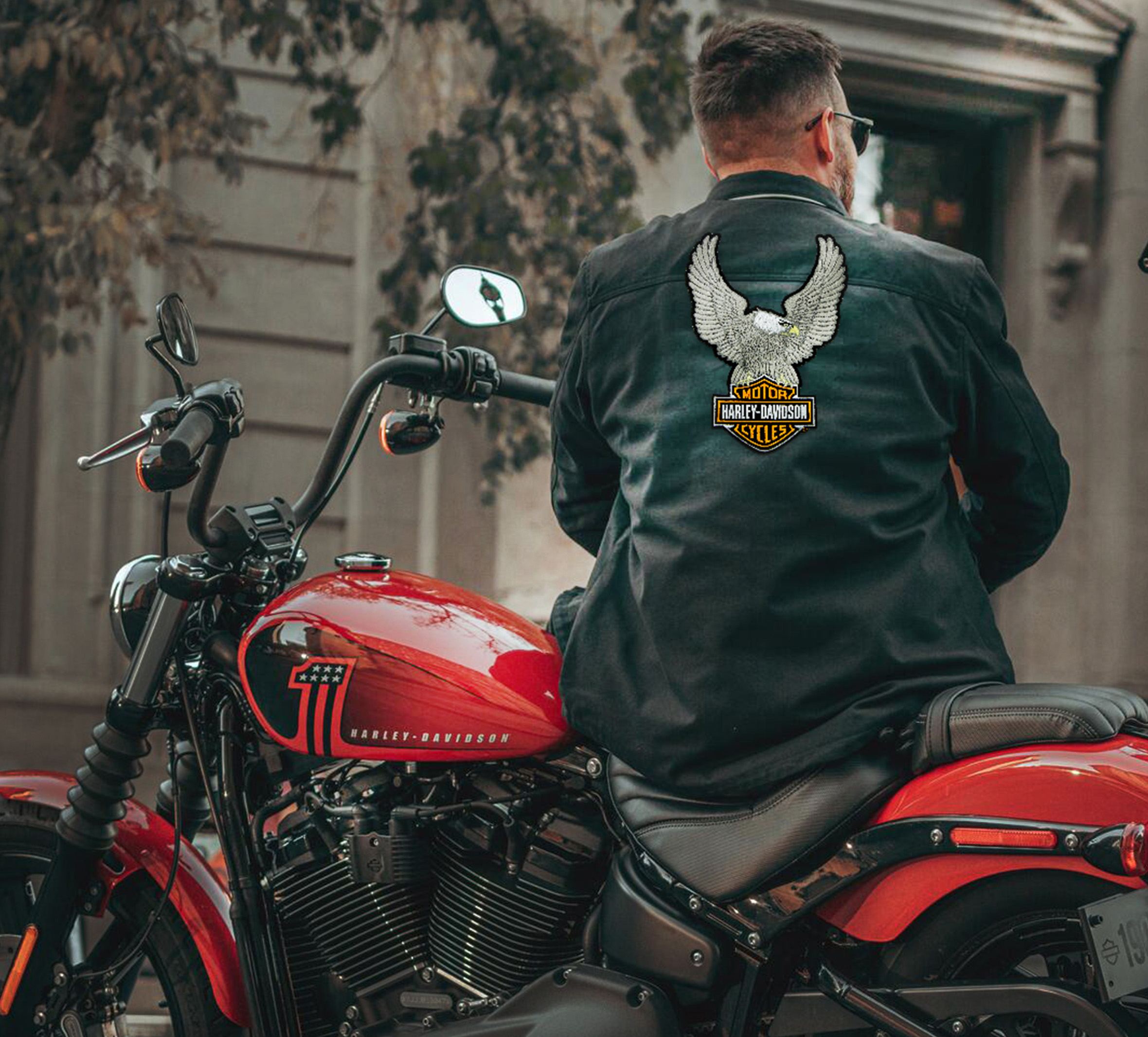 10.25" Silver Eagle Bar & Shield Patch