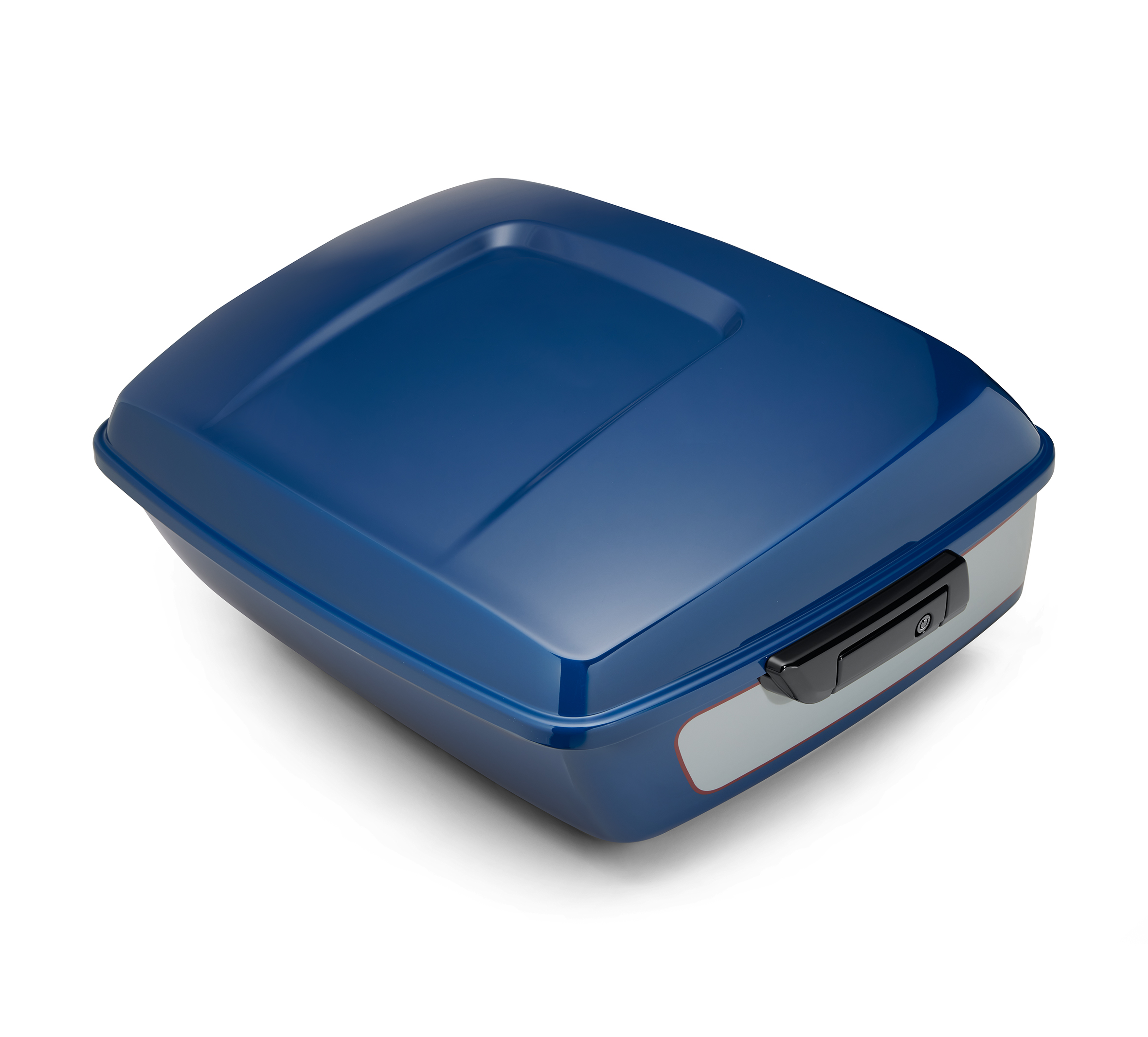 Color-Matched Chopped Tour-Pak Luggage - Bright Billiard Blue/Billiard Gray