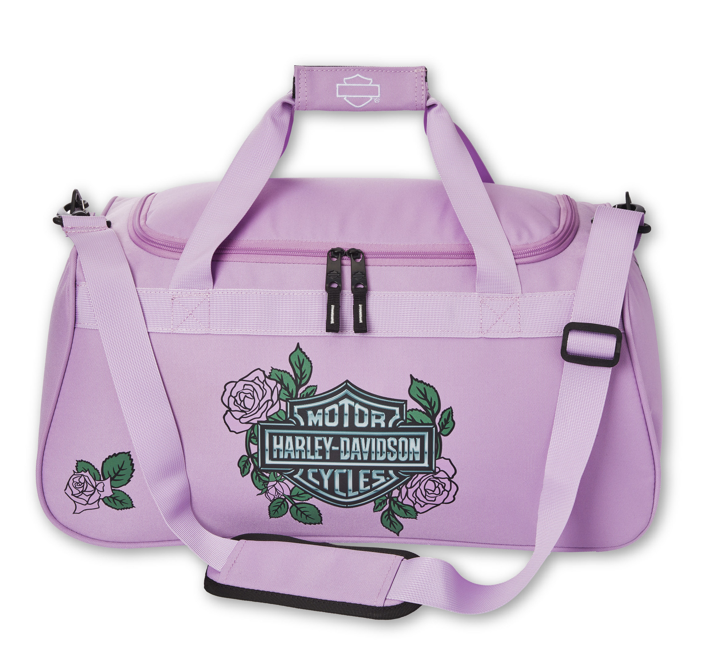 Pink Lavender Roses Duffel Bag