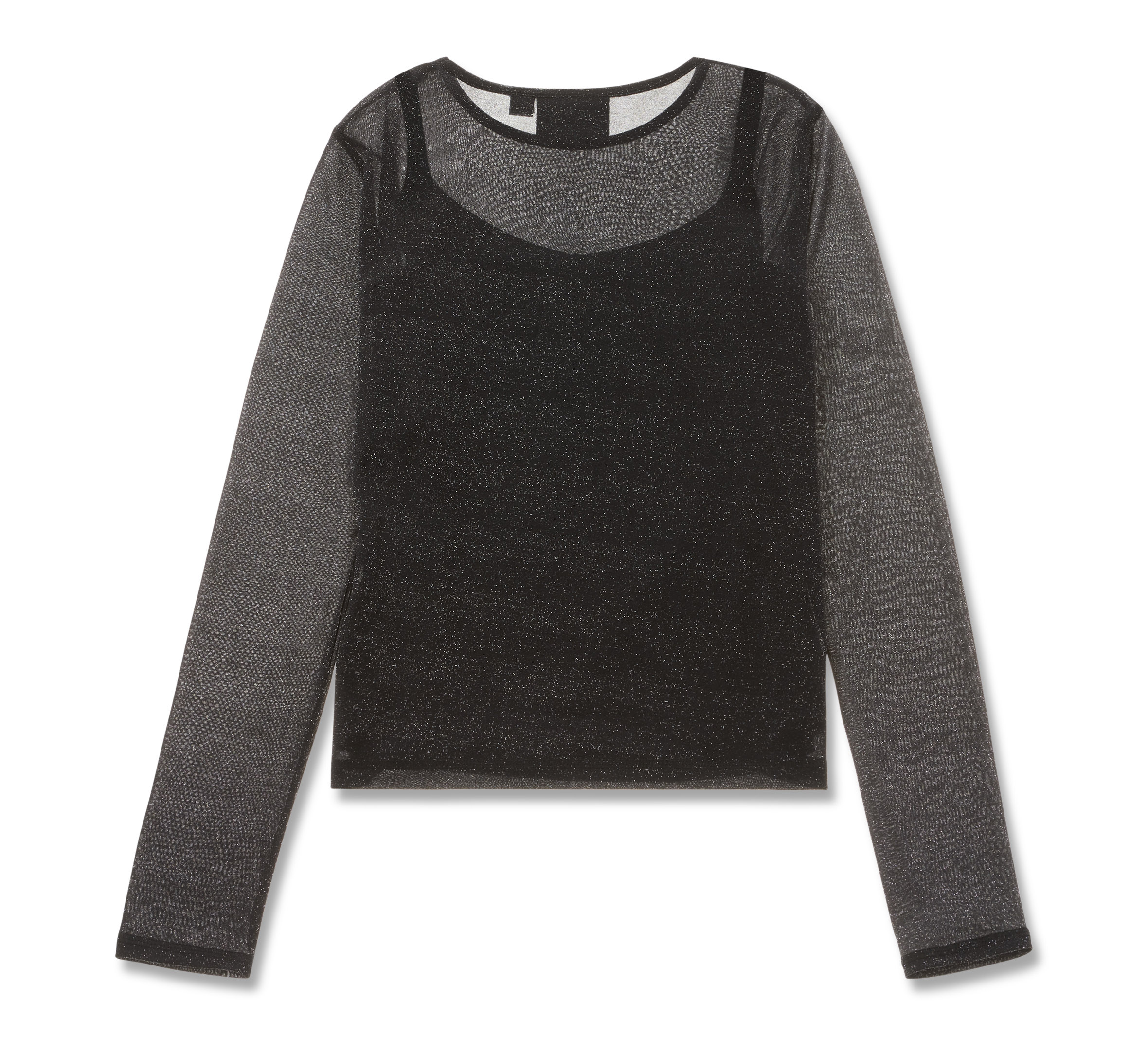 Haut en maille Metallic Dagger à manches longues