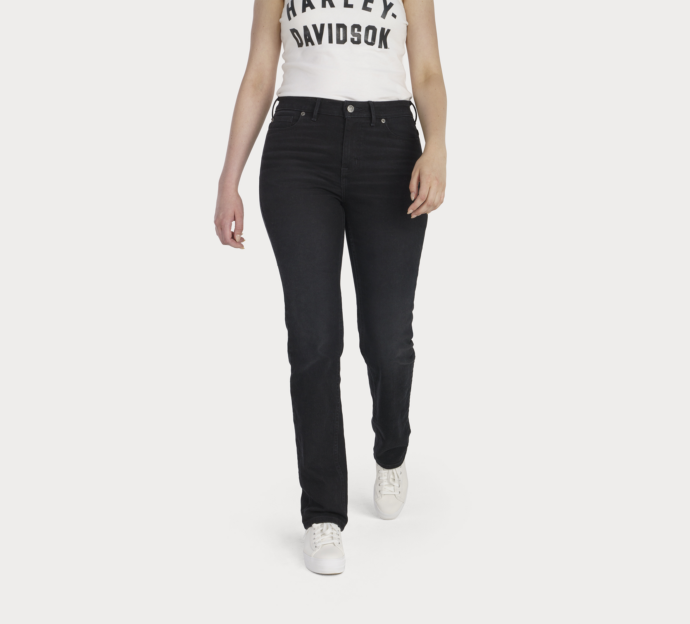 Women's Harley-Davidson High Rise Straight Leg Jeans