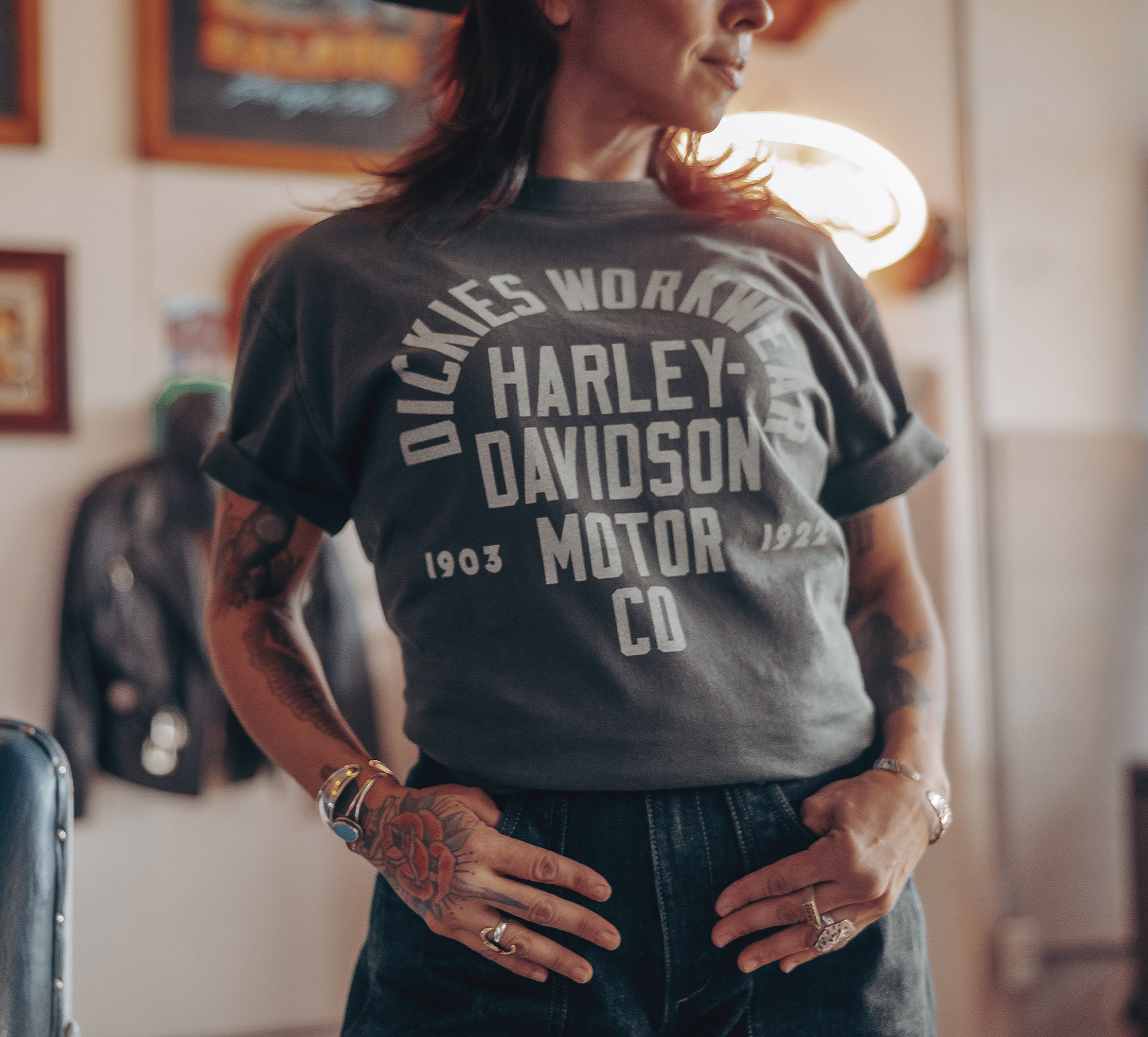 Dickies x H-D Vintage Wash Tee