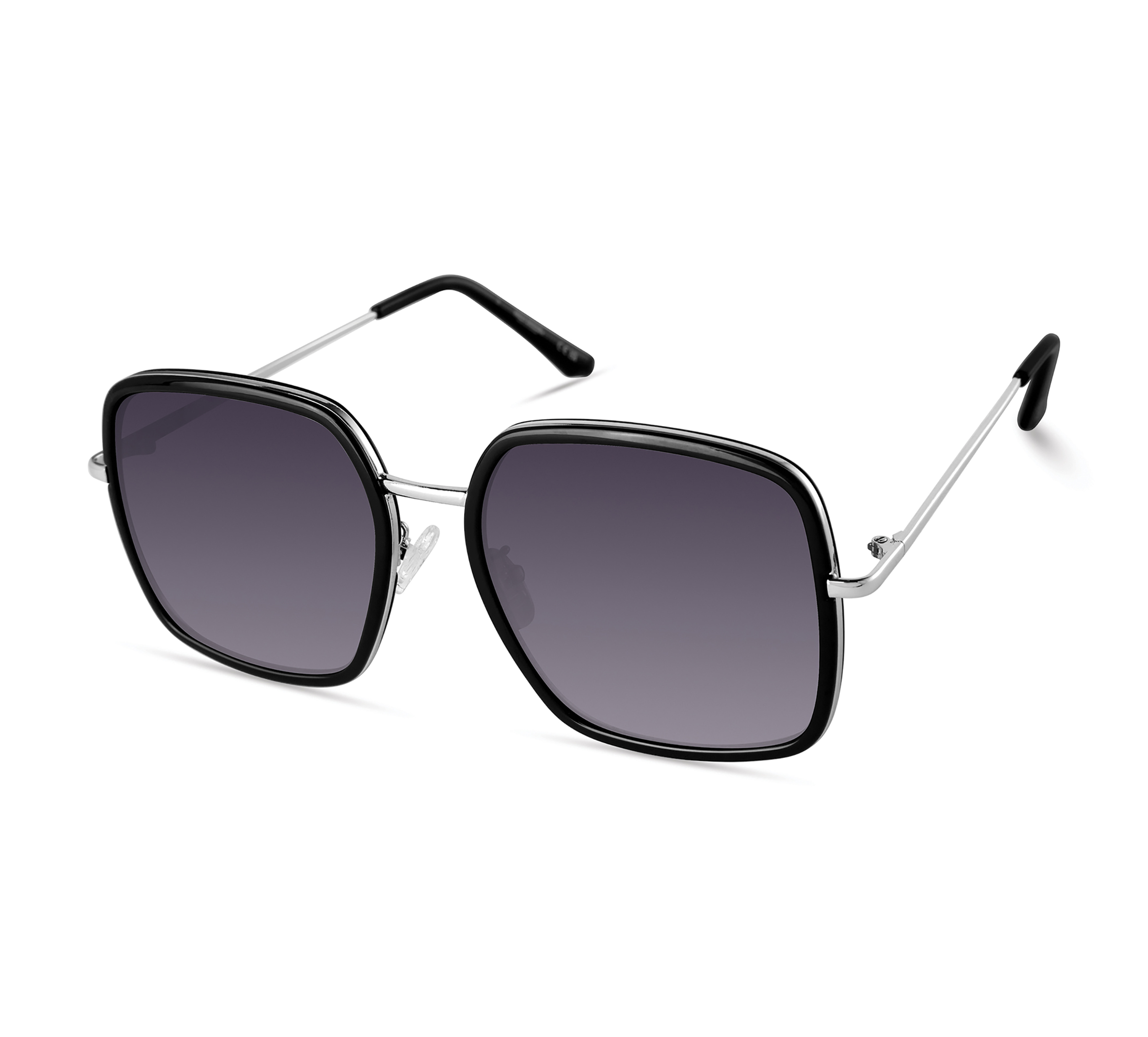 Oversize Metal Square Women's Lifestyle Sunglasses