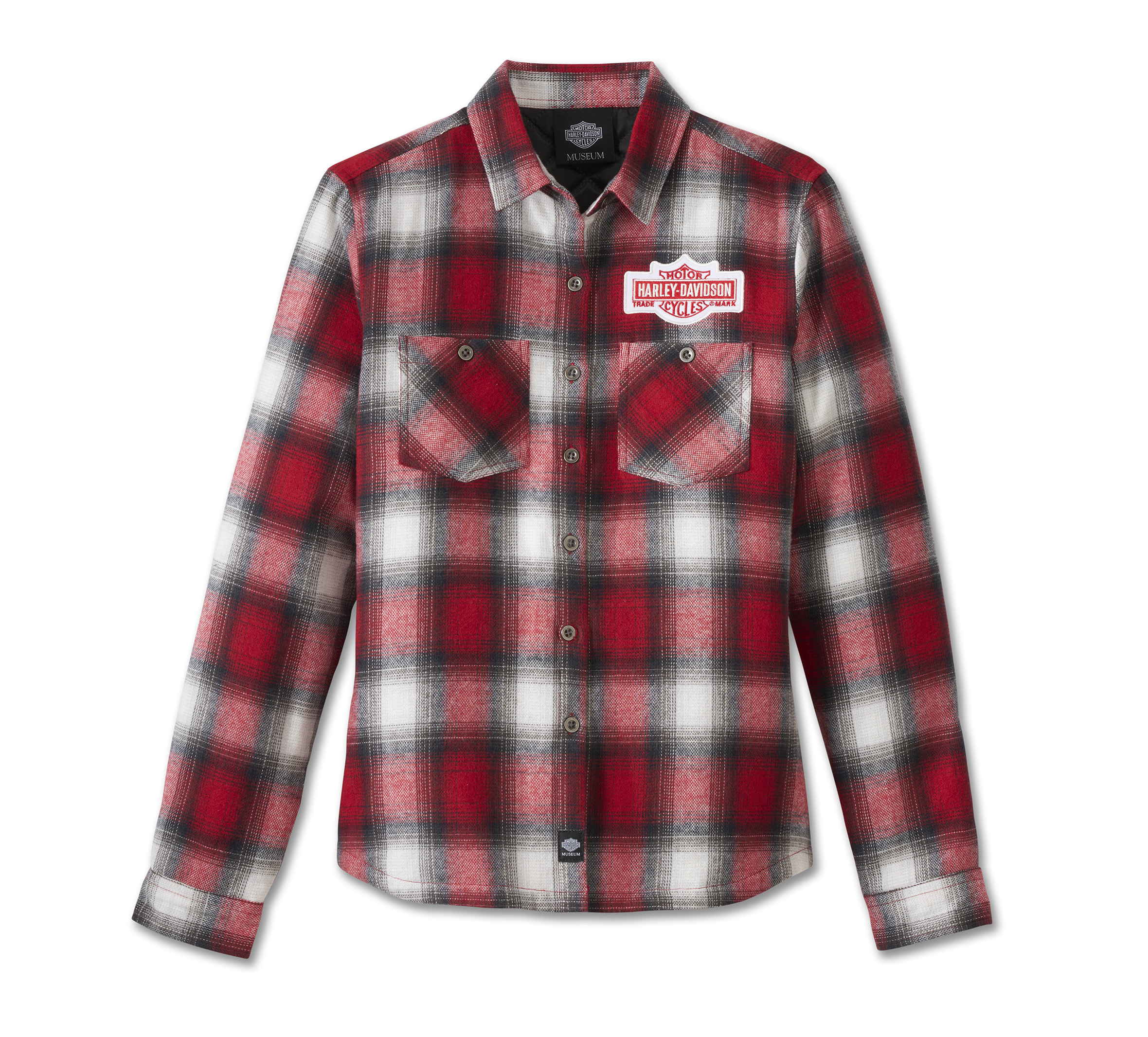 Women's Plaid Bar & Shield Midweight Shirt Jacket