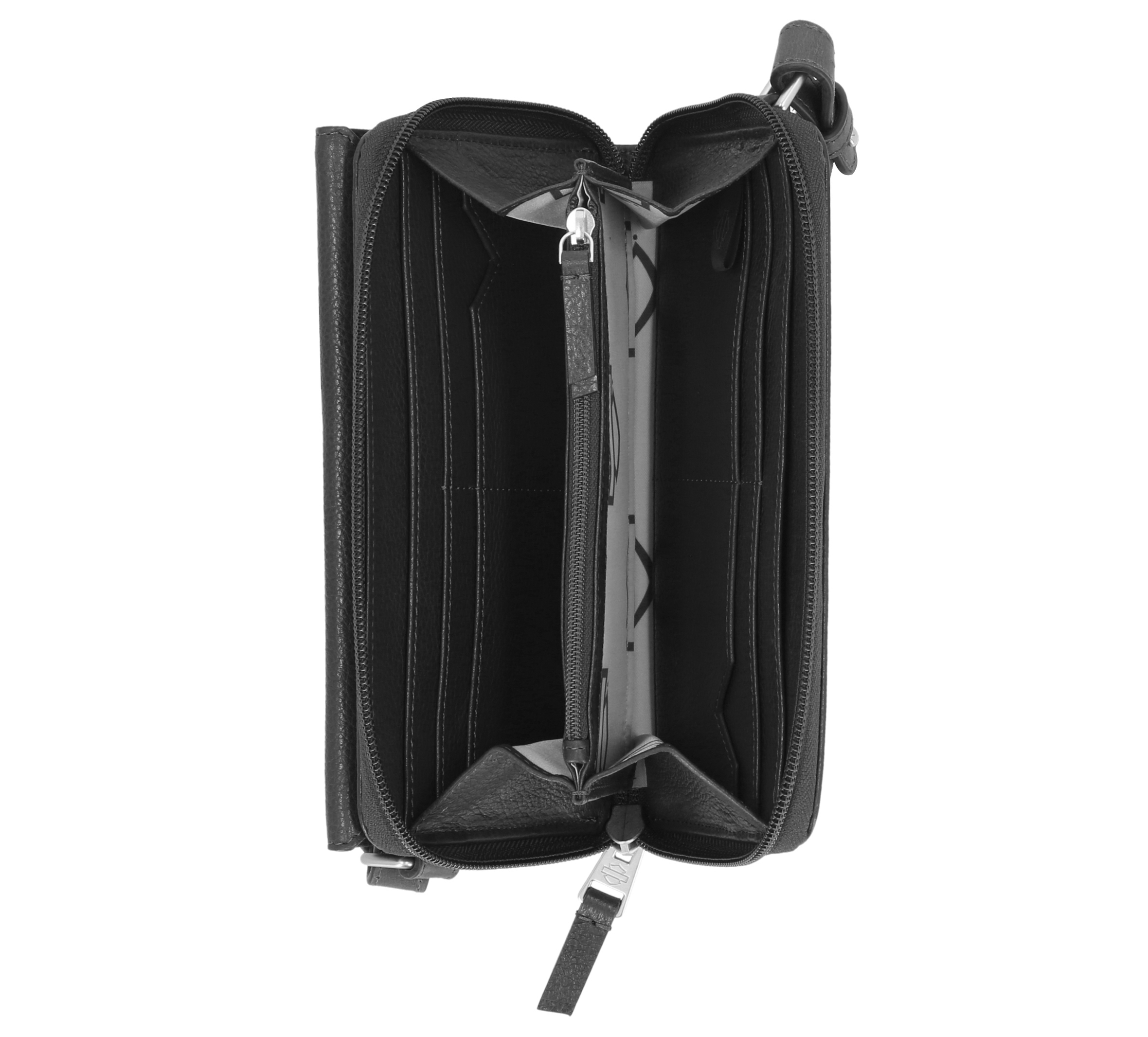 Buckle  Zip Around Crossbody