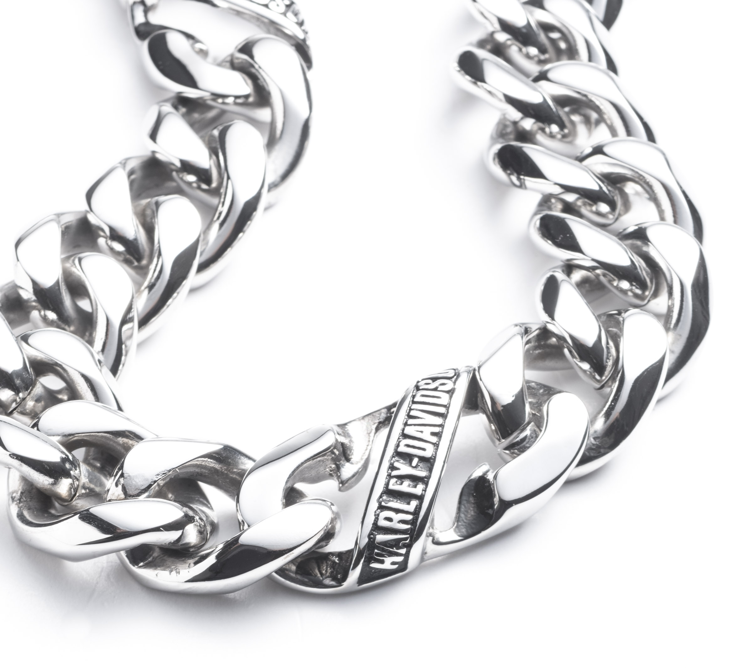 Men's Banner Curb Link Chain Necklace