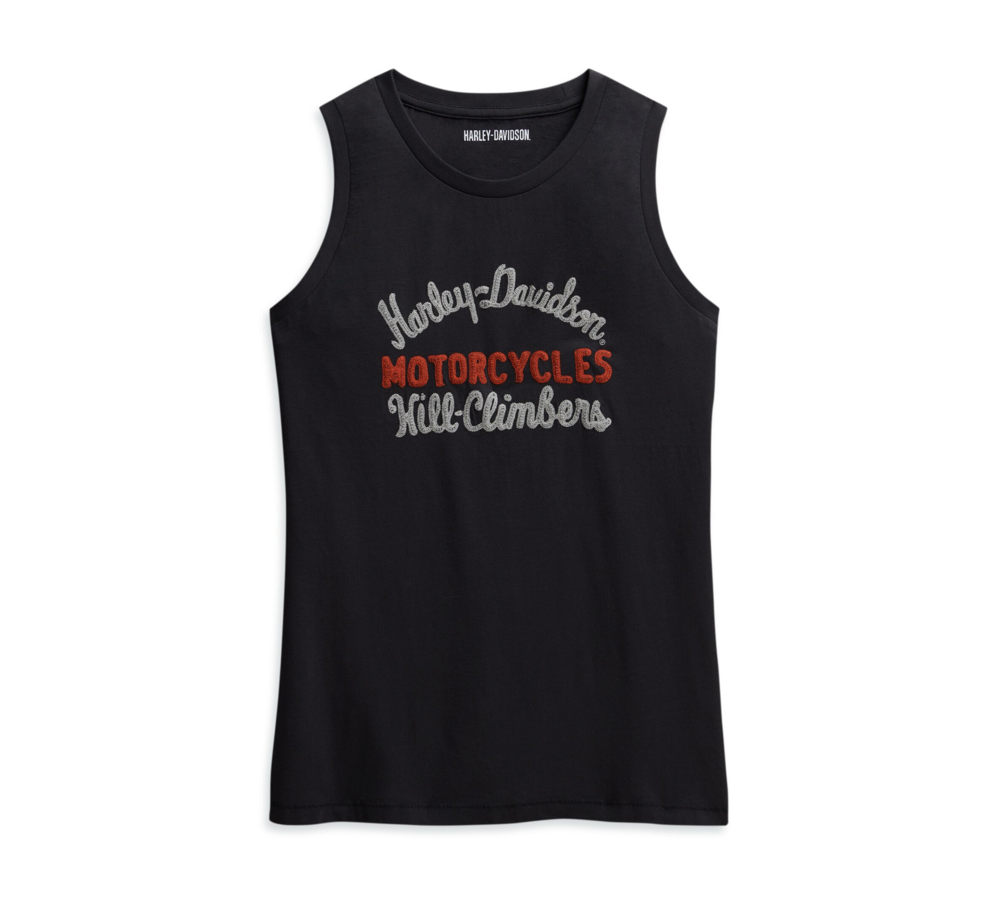 Women's Chain Stitch Script Muscle Tee