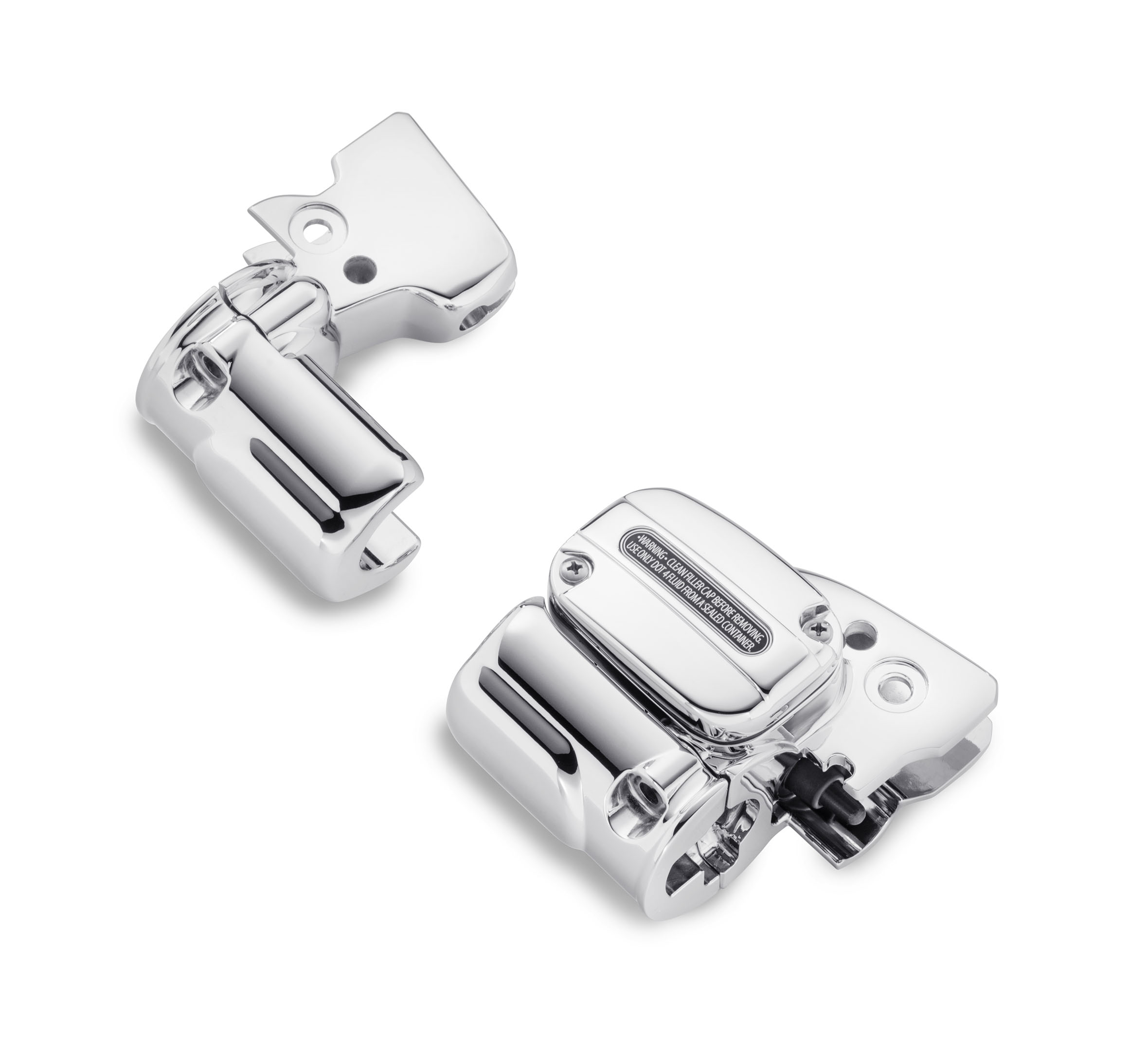 Chrome Clutch Bracket & Master Cylinder Reservoir Kit