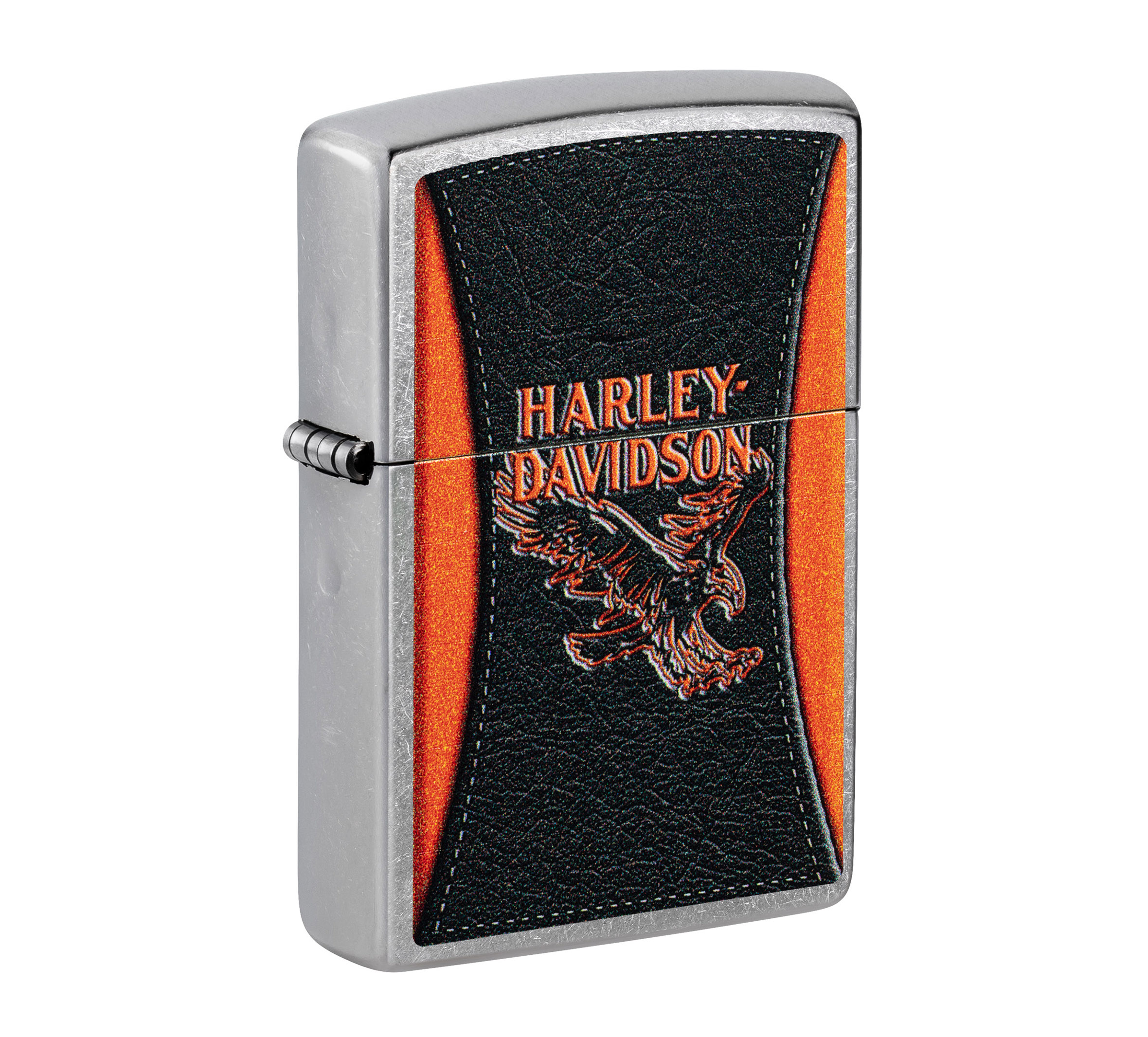 Zippo Harley-Davidson Leathered Eagle Design Street Chrome Windproof Lighter