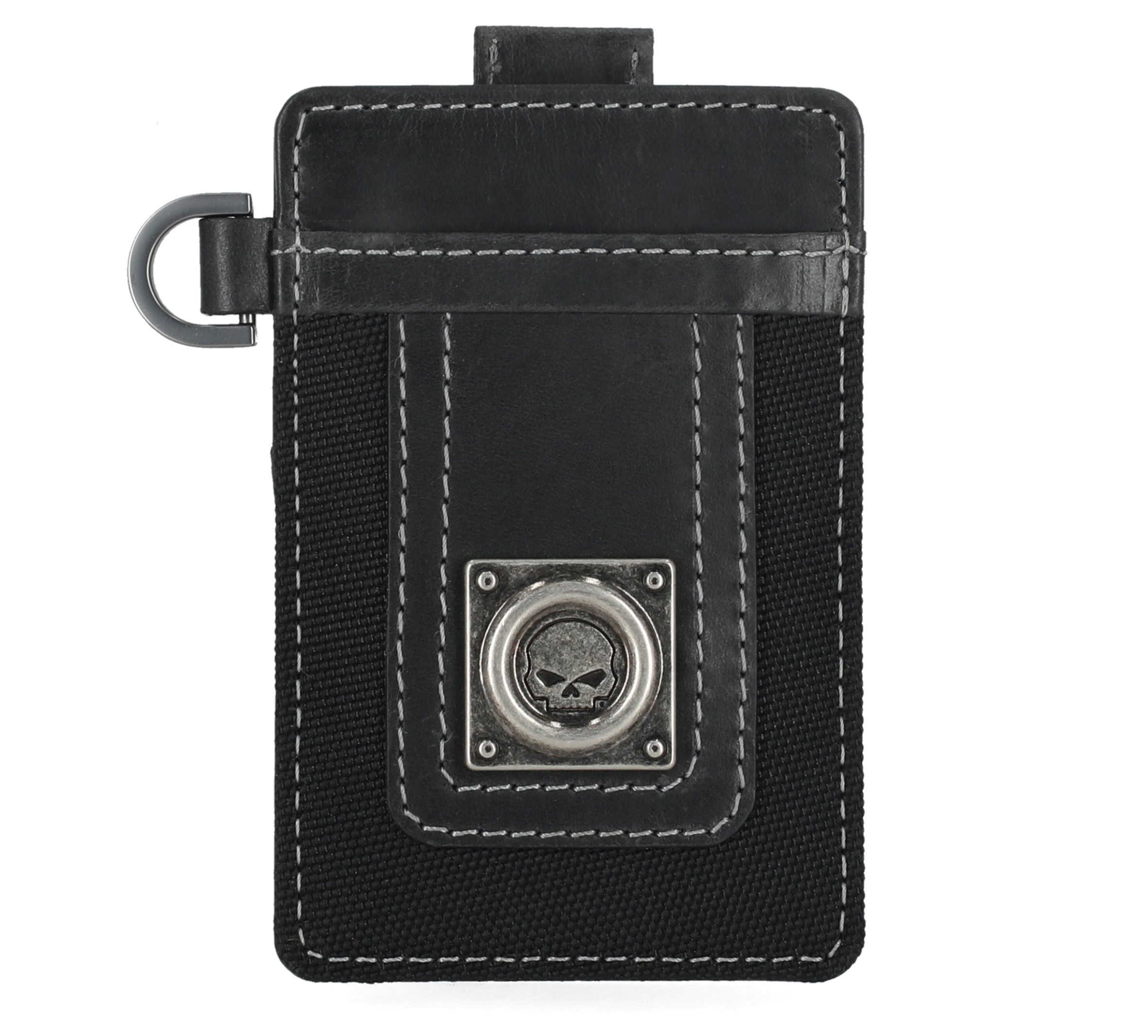 Skull Stitch Card Case Wallet