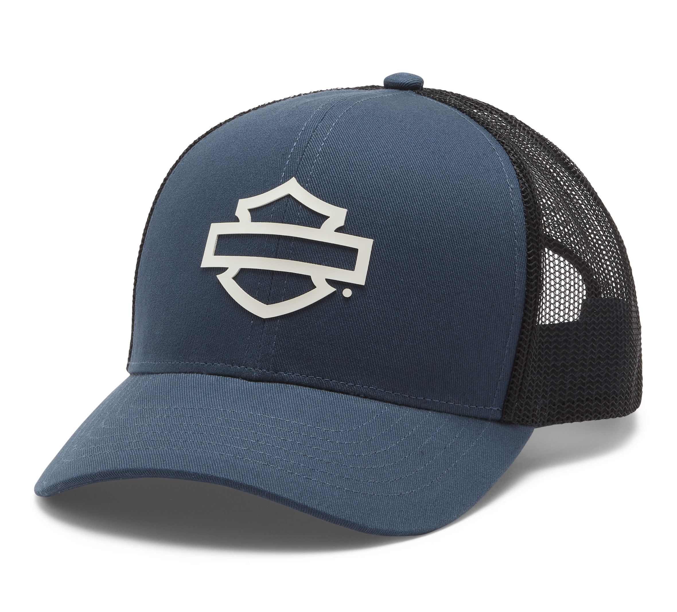 Men's Logo Colorblock Adjustable Trucker Cap - Midnight Navy