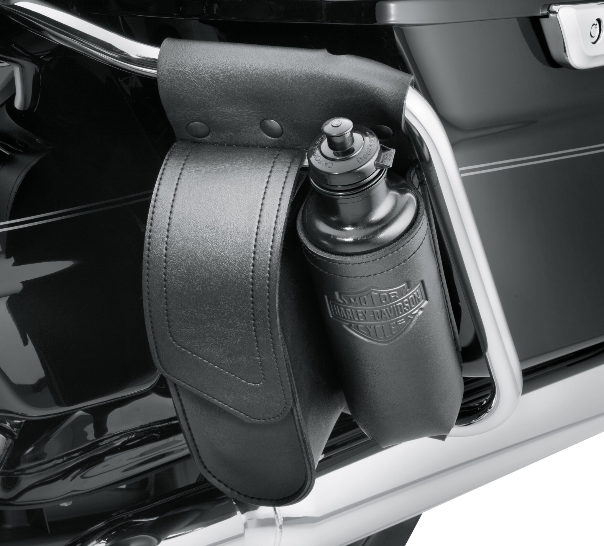 Saddlebag Guard Bag with Water Bottle Holder, Left Side