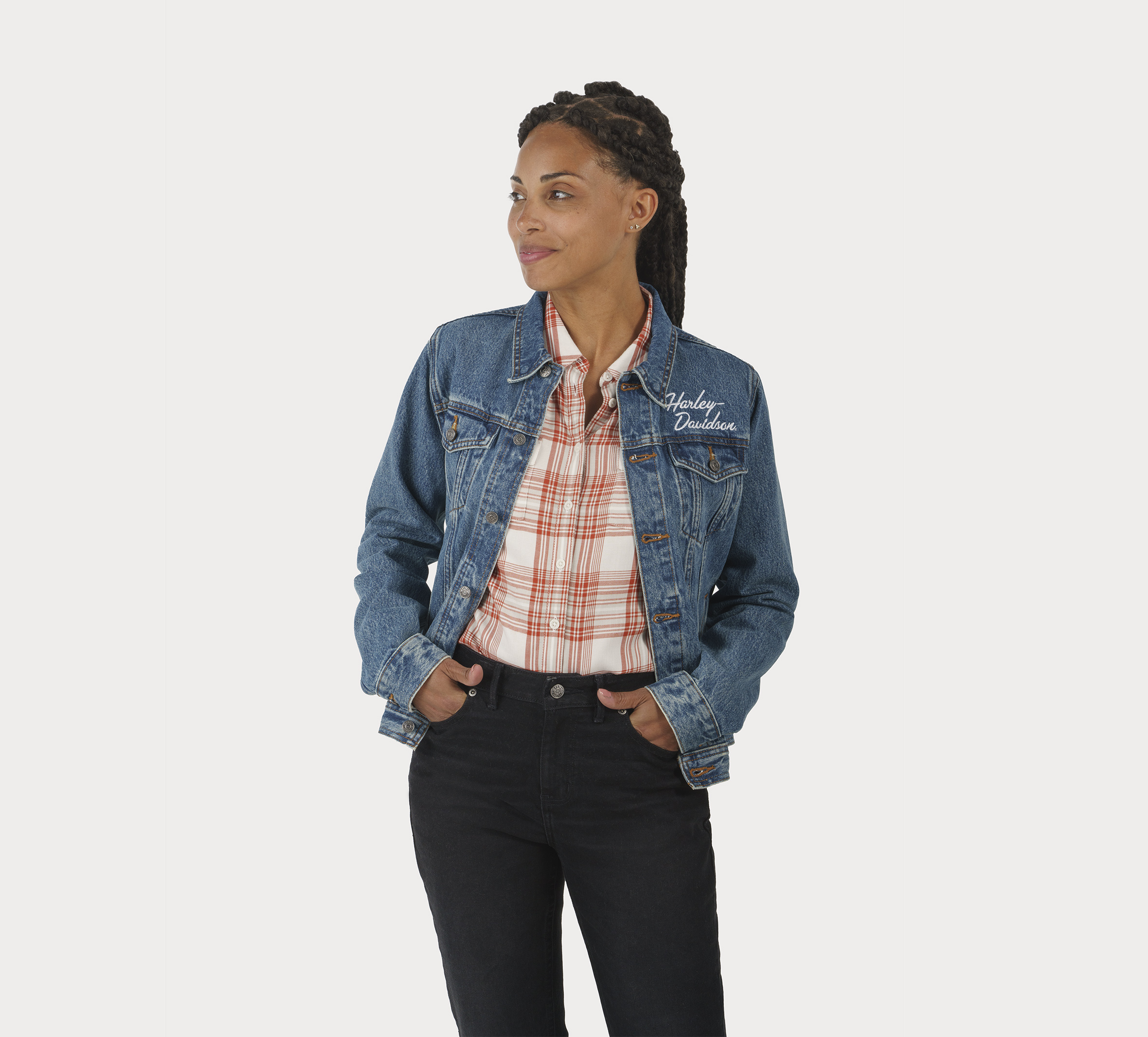 Women's Harley-Davidson High Rise Straight Leg Jeans