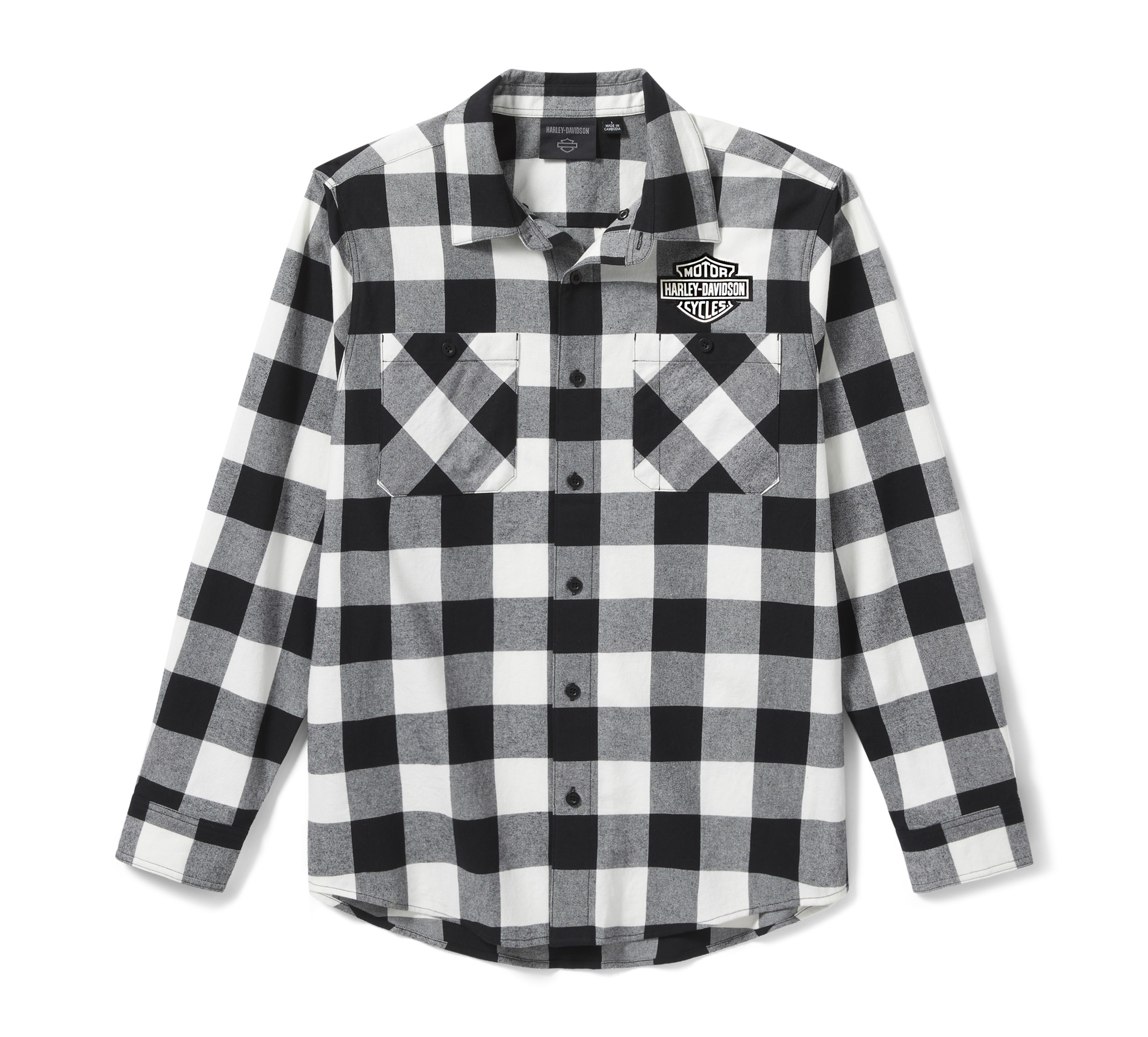 Men's Bar & Shield Buffalo Check Flannel