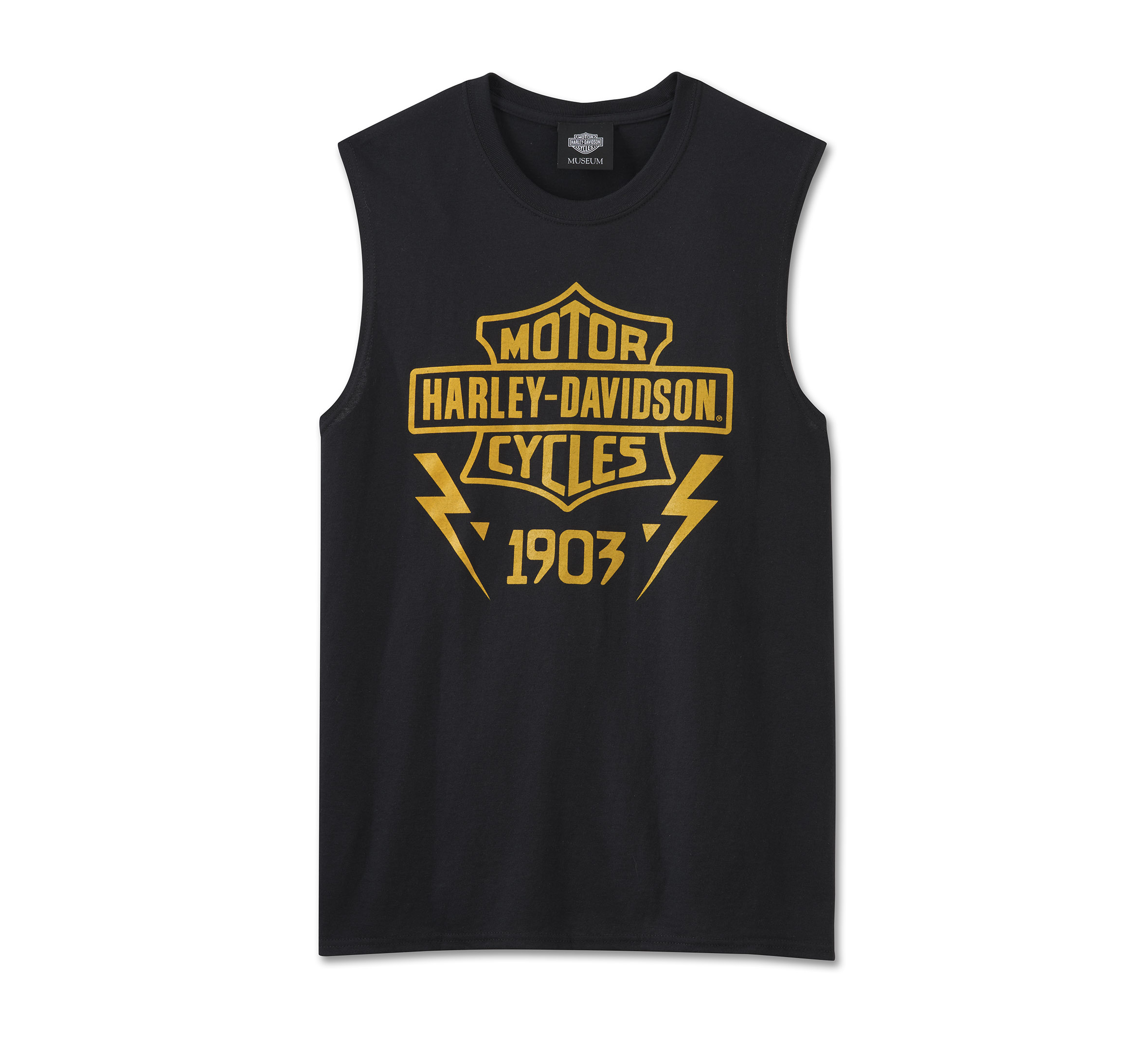 Men's Bar & Shield Lightning Bolt Muscle Tee