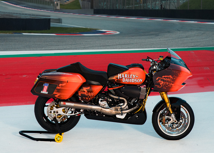 Factory racing Road Glide motorcycle