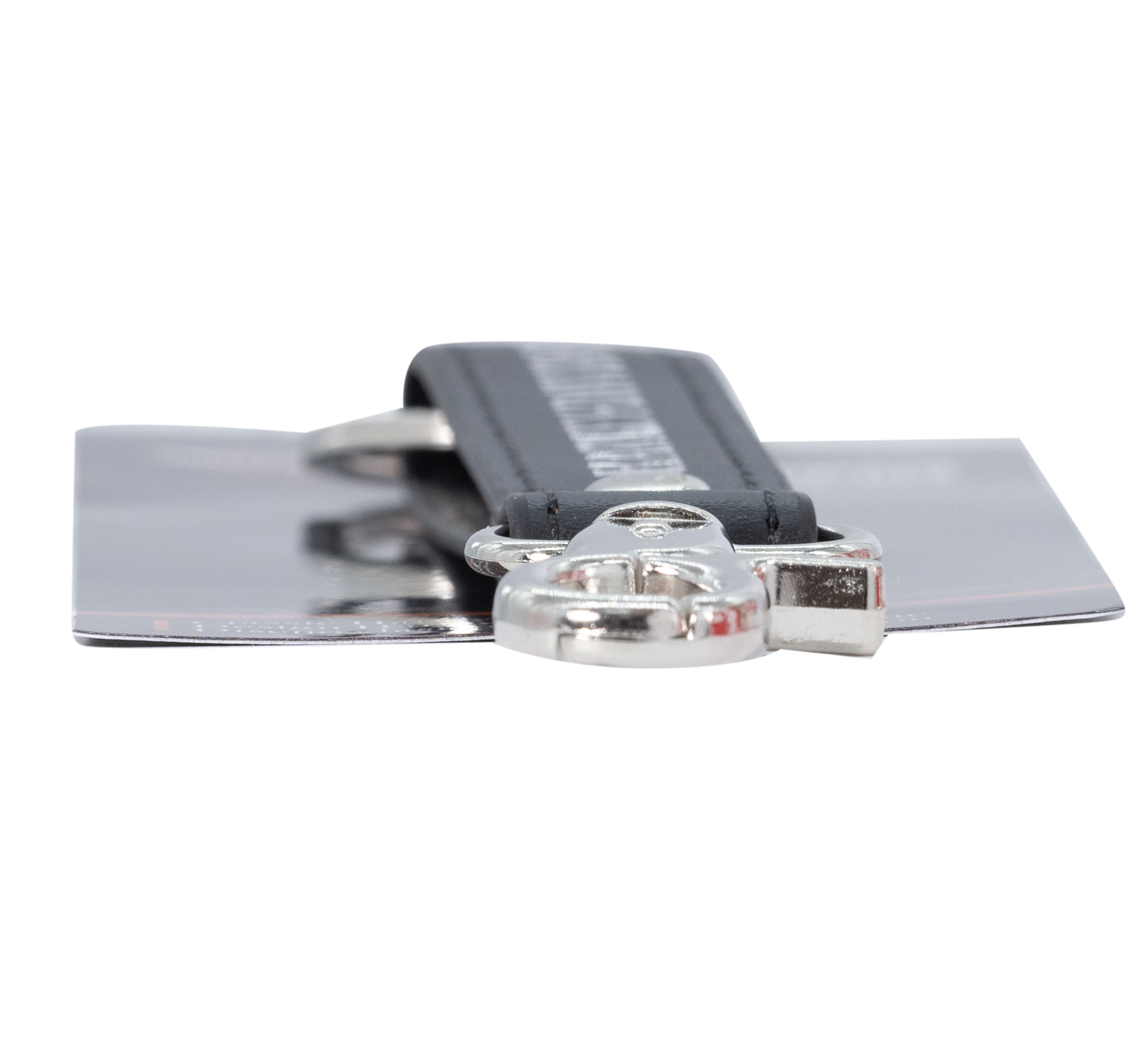 Skull Design Black Strap Key Chain