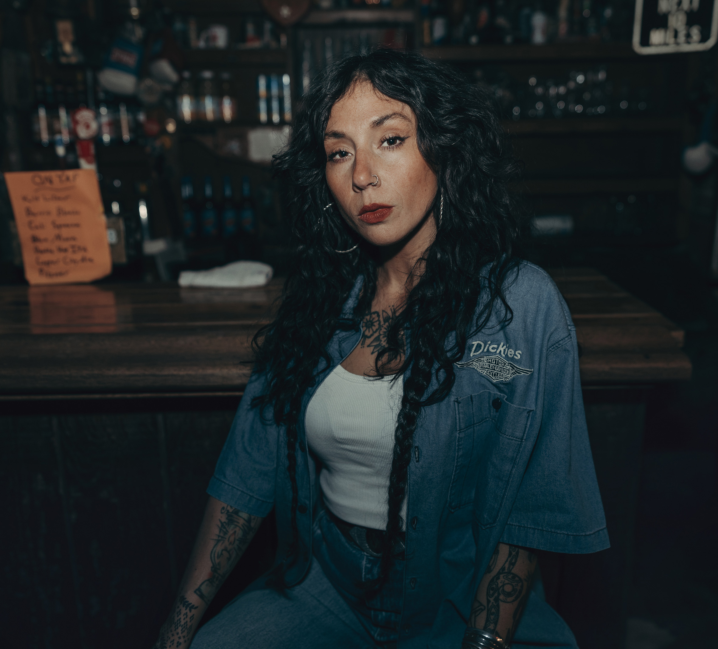 Dickies x H-D Boxy Fit Chambray Work Shirt