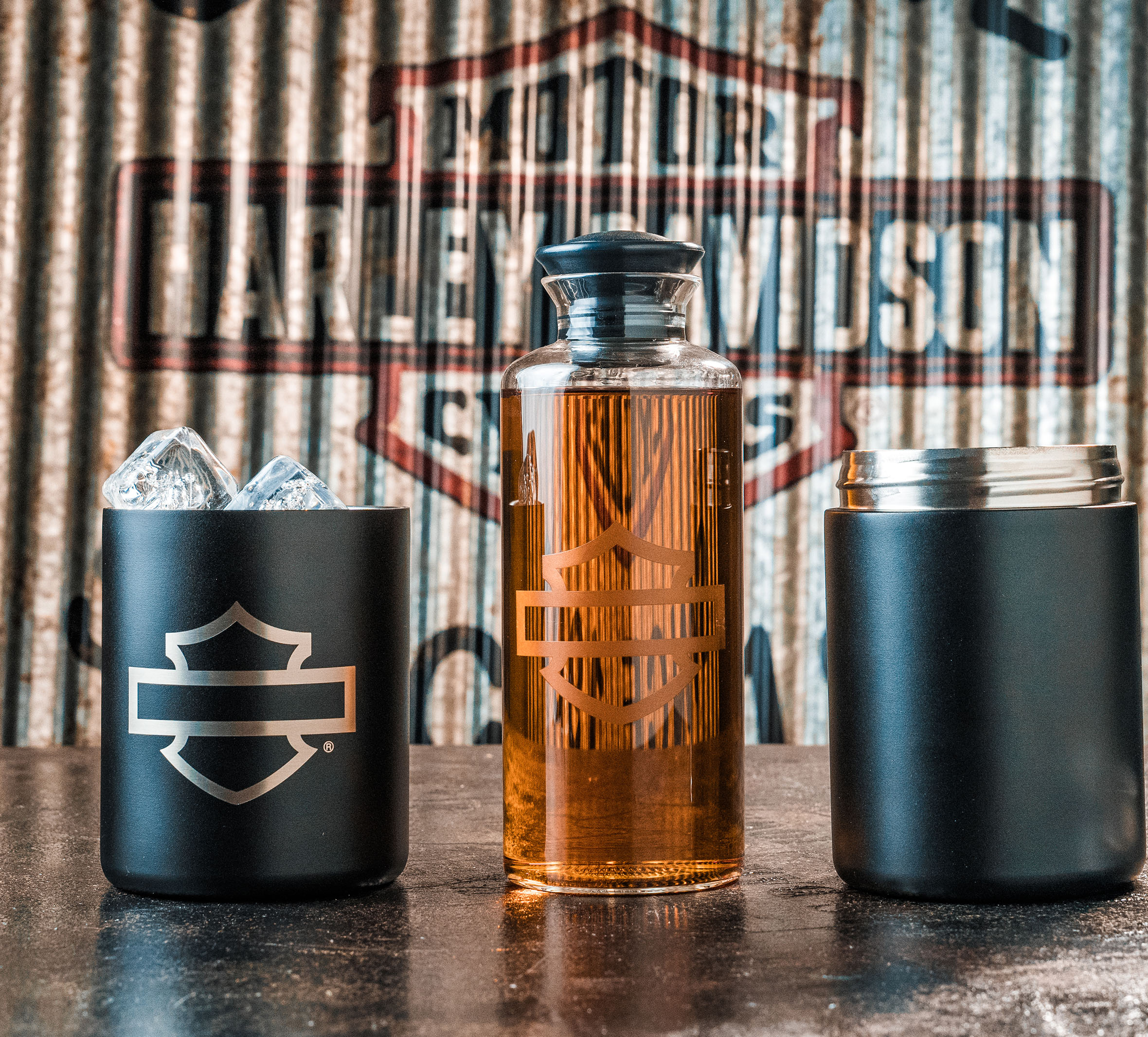 Open Bar & Shield Travel Decanter