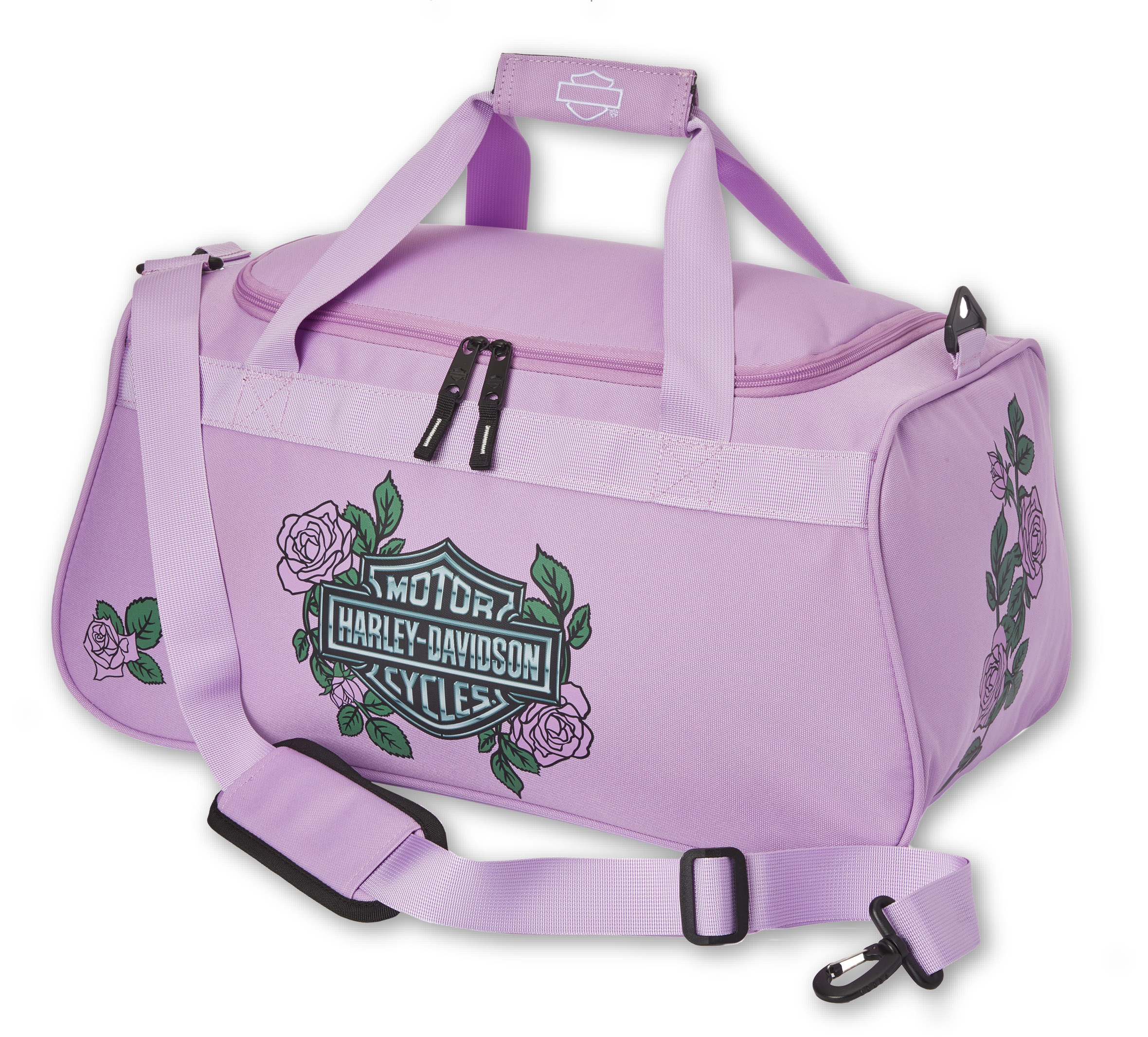 Pink Lavender Roses Duffel Bag