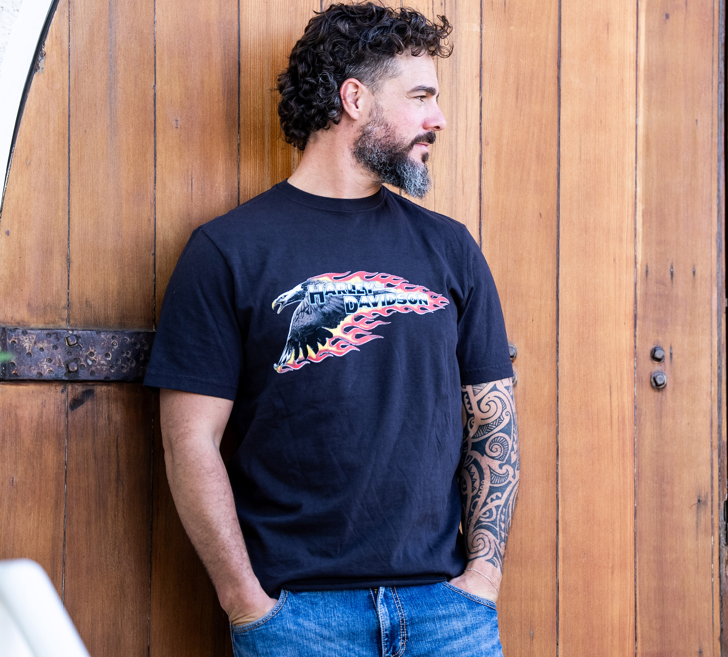 Men's Eagle Flames Tee