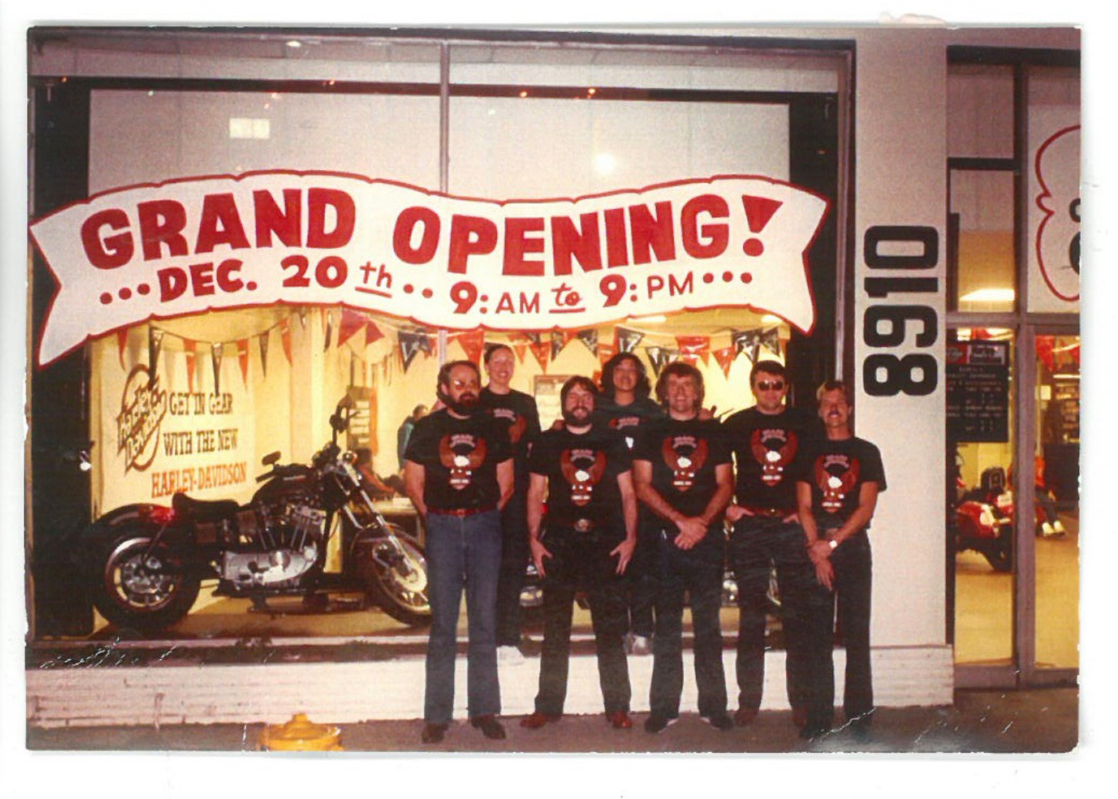 A vintage photo of Bartel’s staff at their grand opening in 1983.