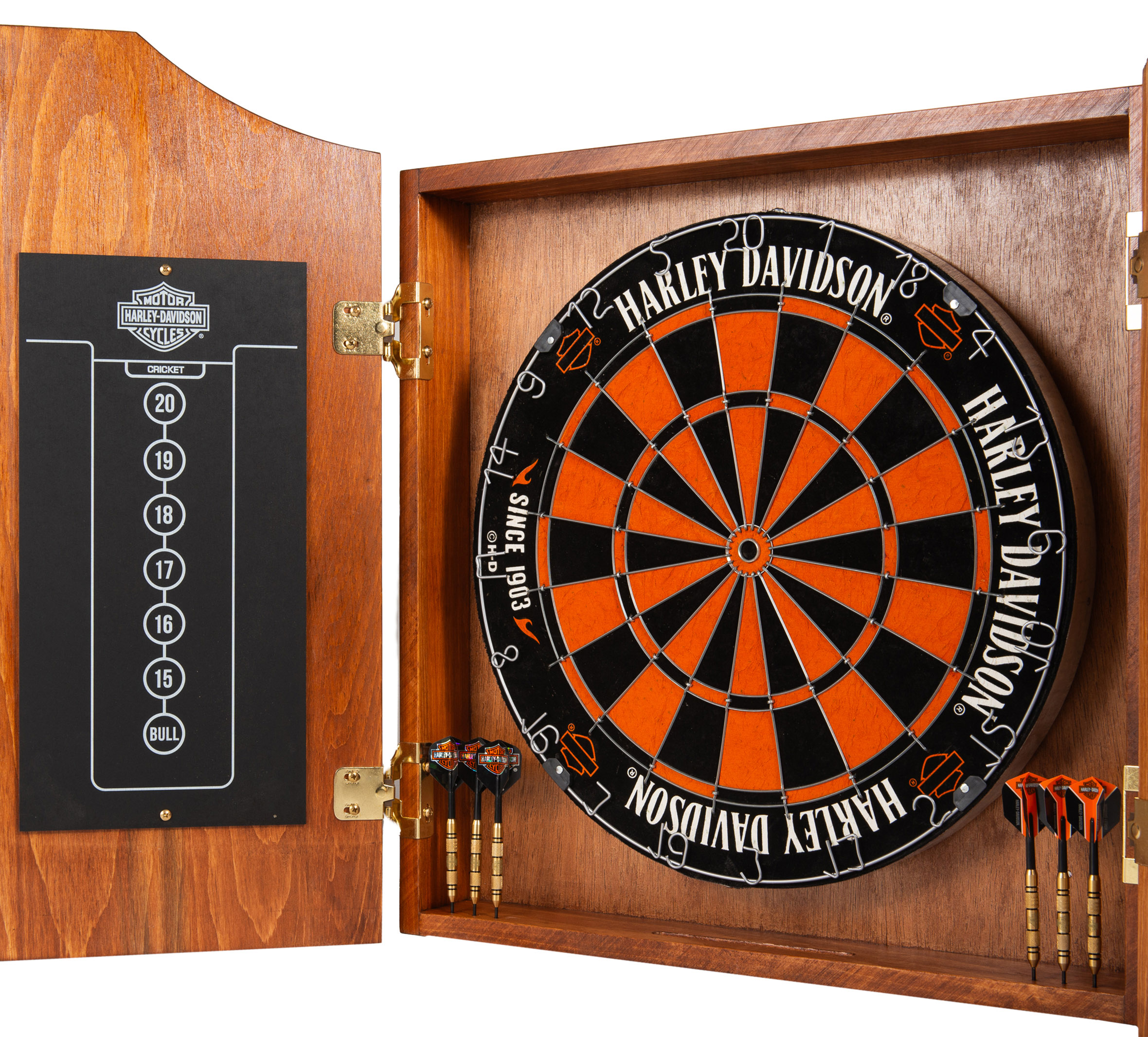 H-D Bar & Shield Dartboard Cabinet Kit