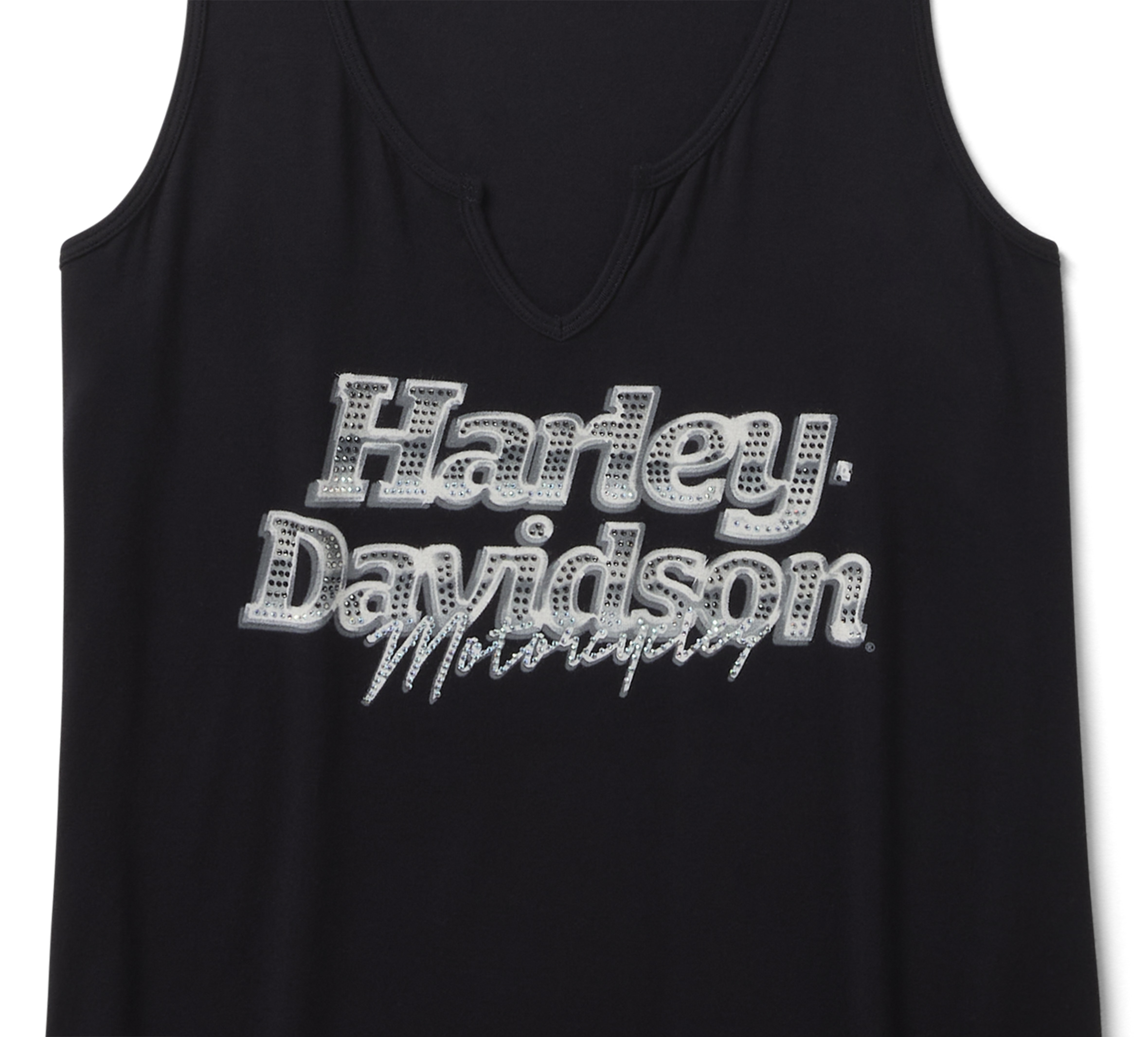 Canotta Bling cromatica con scollo a tacca